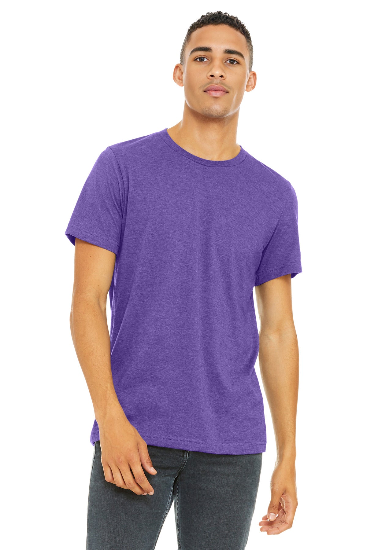 Custom Embroidery or DTF Print - BELLA+CANVAS  ®  Unisex Heather CVC Short Sleeve Tee. BC3001CVC
