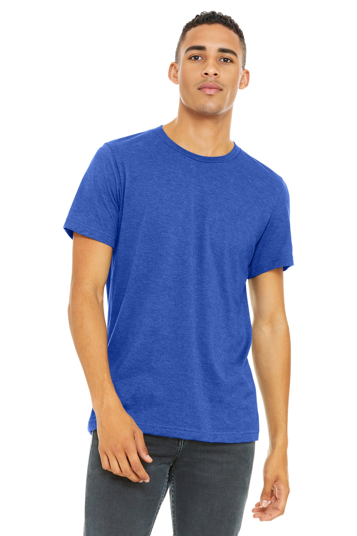 Custom Embroidery or DTF Print - BELLA+CANVAS  ®  Unisex Heather CVC Short Sleeve Tee. BC3001CVC