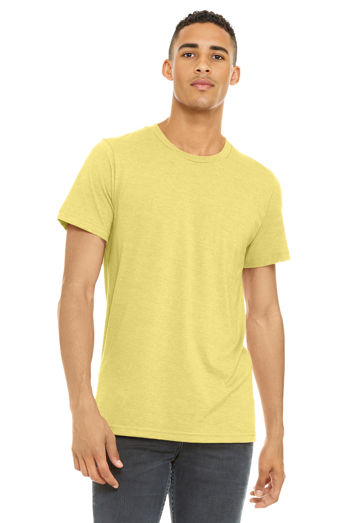 Custom Embroidery or DTF Print - BELLA+CANVAS  ®  Unisex Heather CVC Short Sleeve Tee. BC3001CVC