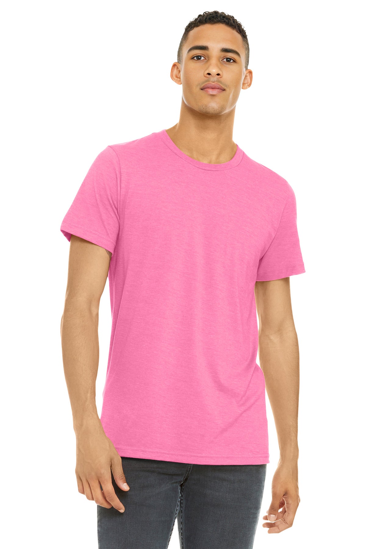 Custom Embroidery or DTF Print - BELLA+CANVAS  ®  Unisex Heather CVC Short Sleeve Tee. BC3001CVC