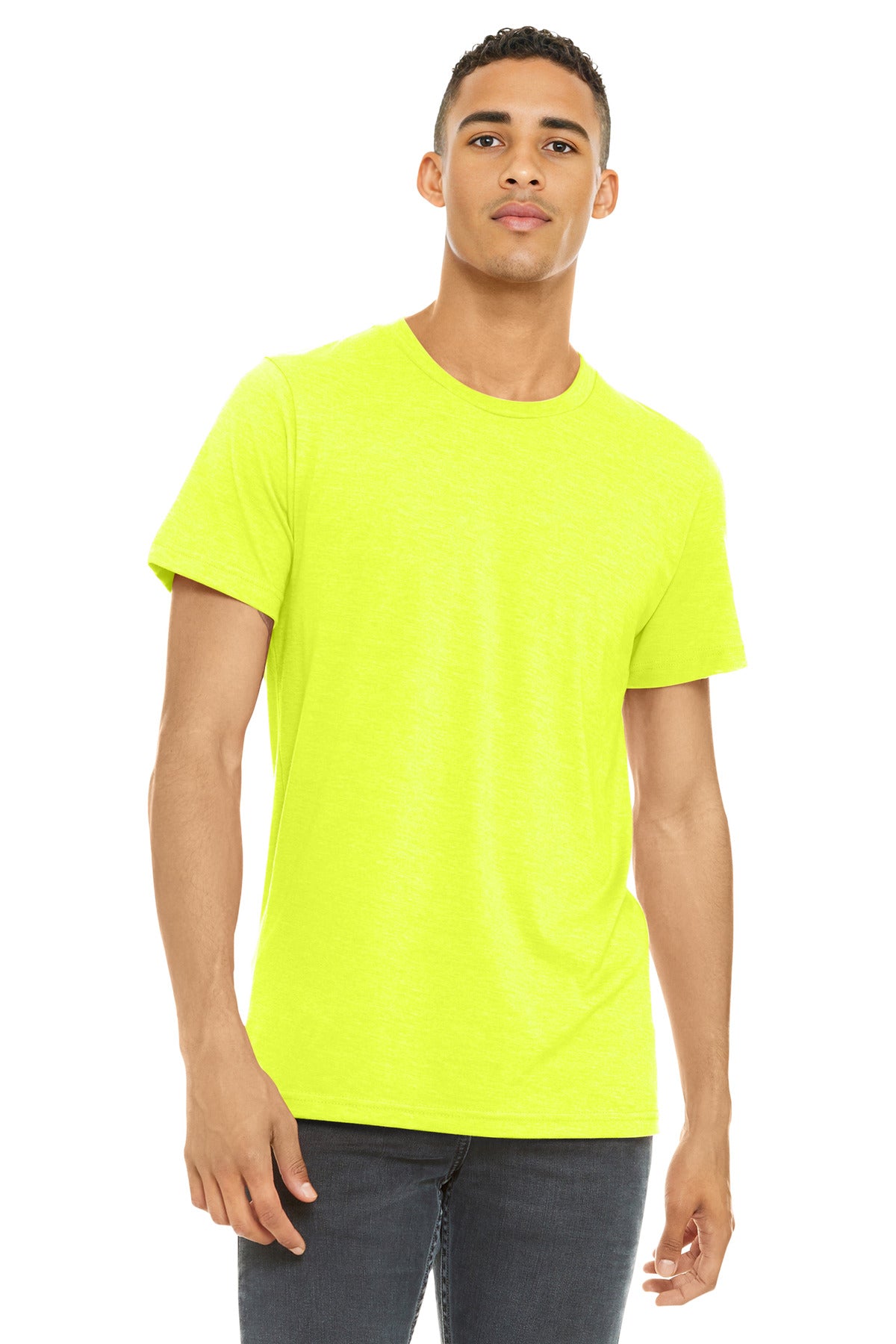Custom Embroidery or DTF Print - BELLA+CANVAS  ®  Unisex Heather CVC Short Sleeve Tee. BC3001CVC