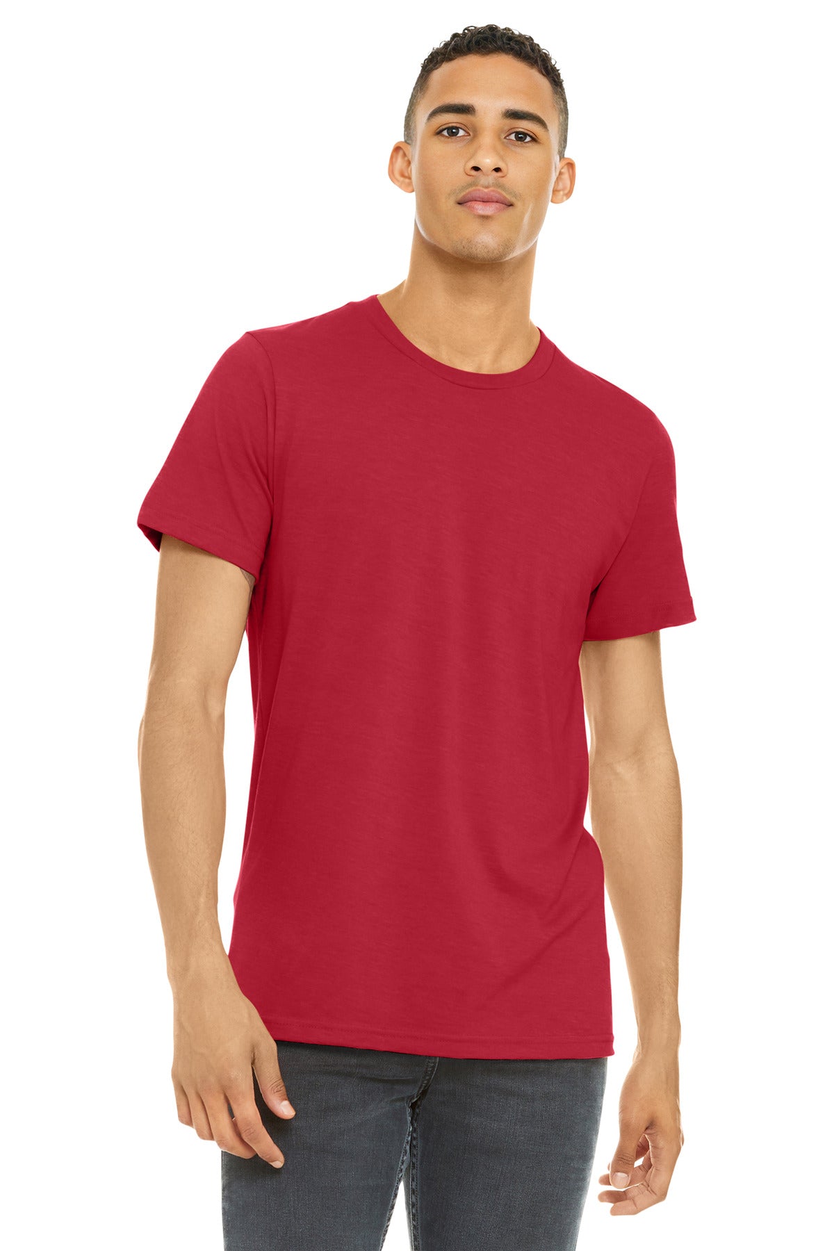 Custom Embroidery or DTF Print - BELLA+CANVAS  ®  Unisex Heather CVC Short Sleeve Tee. BC3001CVC
