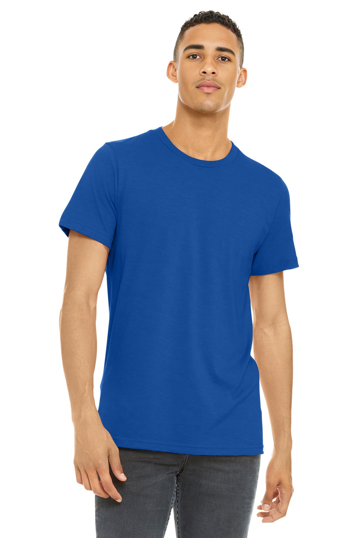 Custom Embroidery or DTF Print - BELLA+CANVAS  ®  Unisex Heather CVC Short Sleeve Tee. BC3001CVC