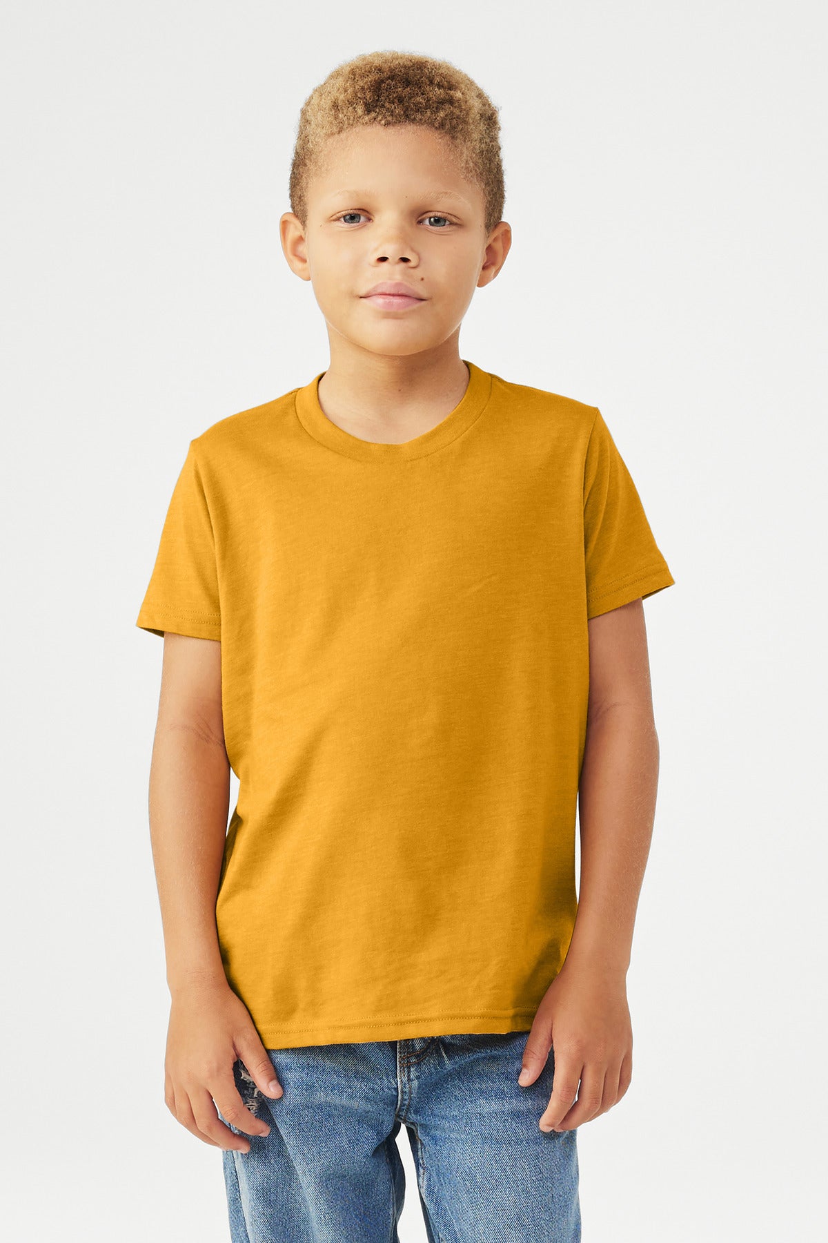 Custom Embroidery or DTF Print - BELLA+CANVAS ®  Youth Heather CVC Tee BC3001YCVC