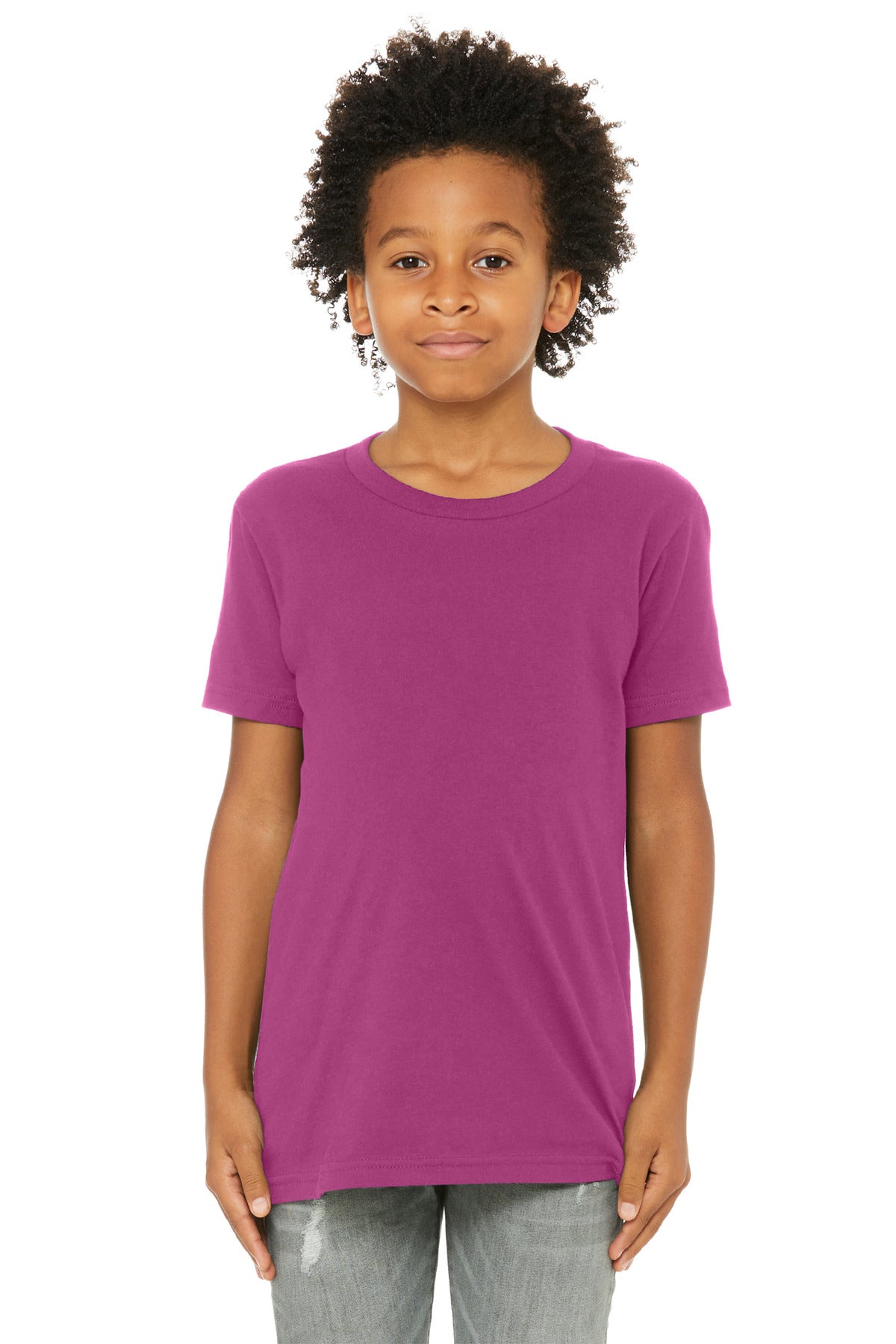 Custom Embroidery or DTF Print - BELLA+CANVAS  ®  Youth Jersey Short Sleeve Tee. BC3001Y