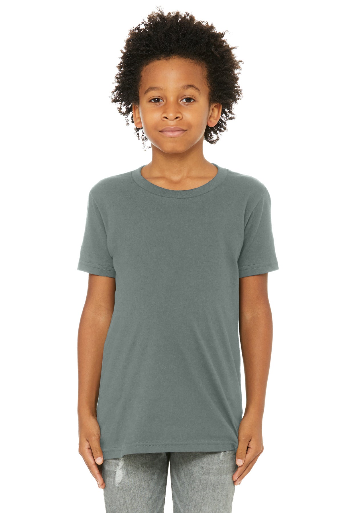 Custom Embroidery or DTF Print - BELLA+CANVAS  ®  Youth Jersey Short Sleeve Tee. BC3001Y