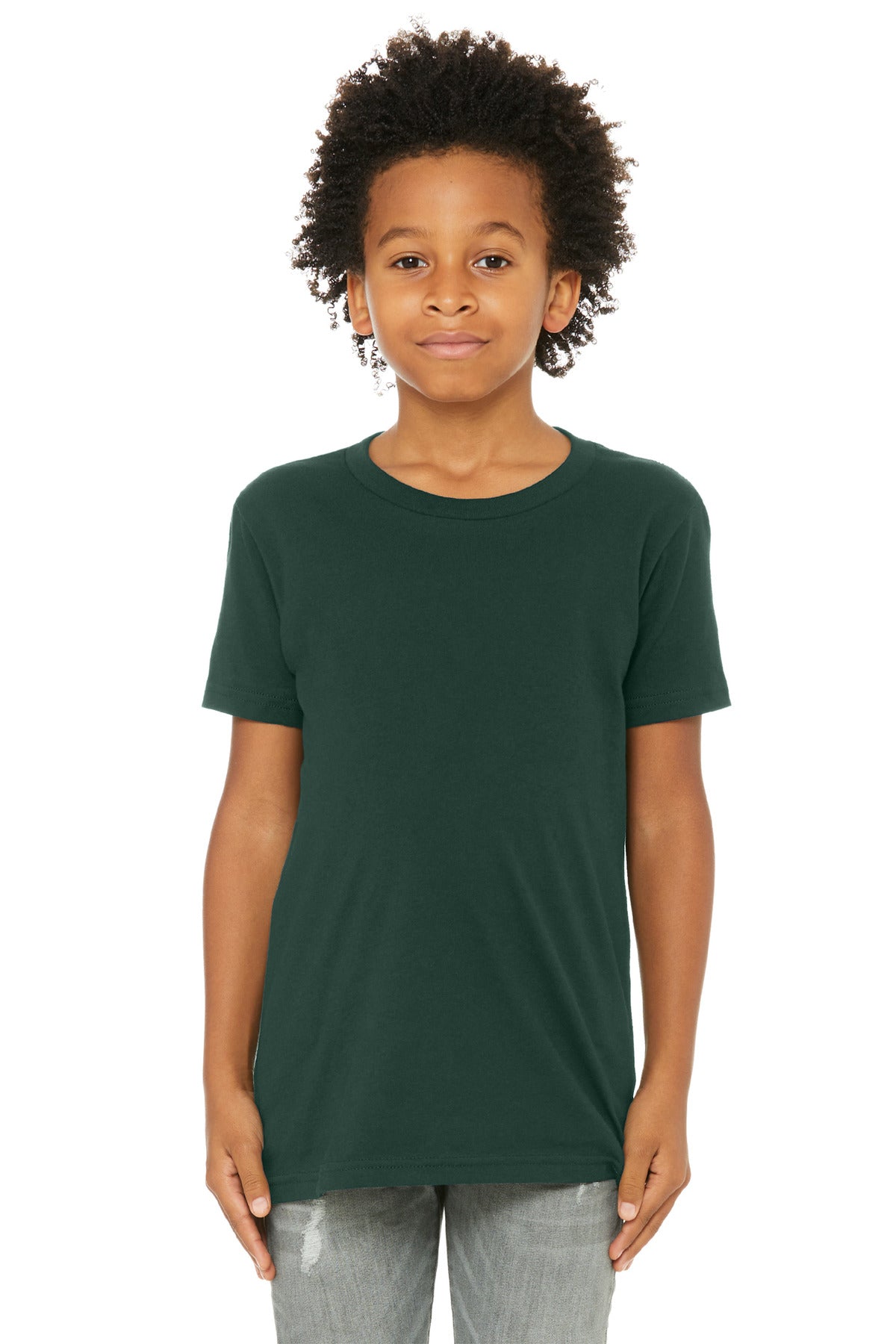 Custom Embroidery or DTF Print - BELLA+CANVAS  ®  Youth Jersey Short Sleeve Tee. BC3001Y