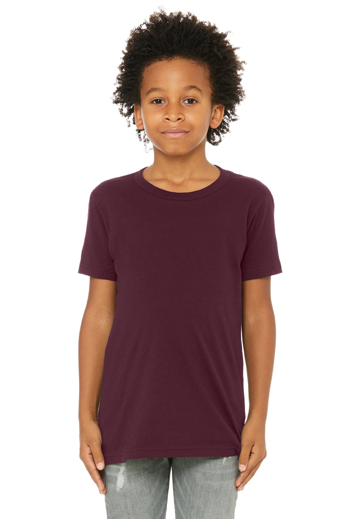 Custom Embroidery or DTF Print - BELLA+CANVAS  ®  Youth Jersey Short Sleeve Tee. BC3001Y