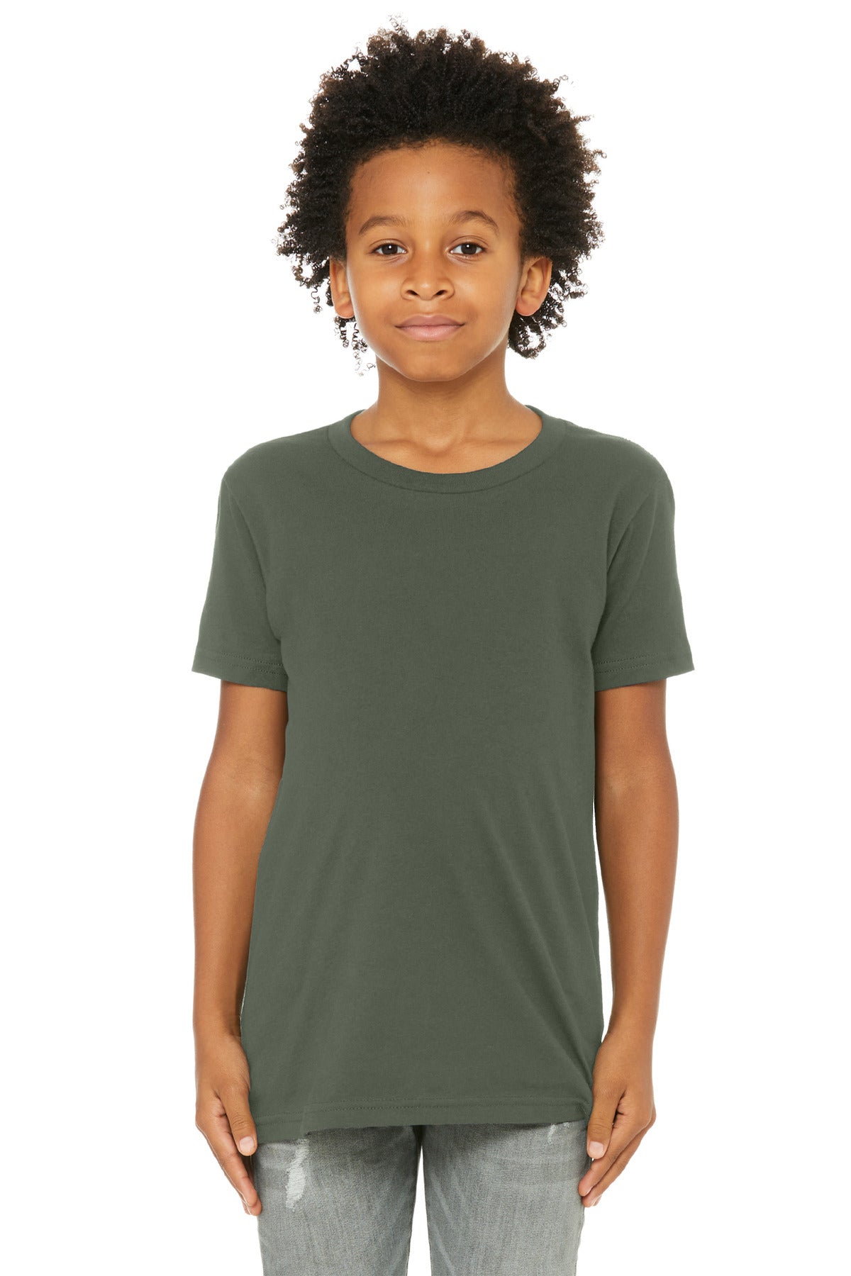 Custom Embroidery or DTF Print - BELLA+CANVAS  ®  Youth Jersey Short Sleeve Tee. BC3001Y