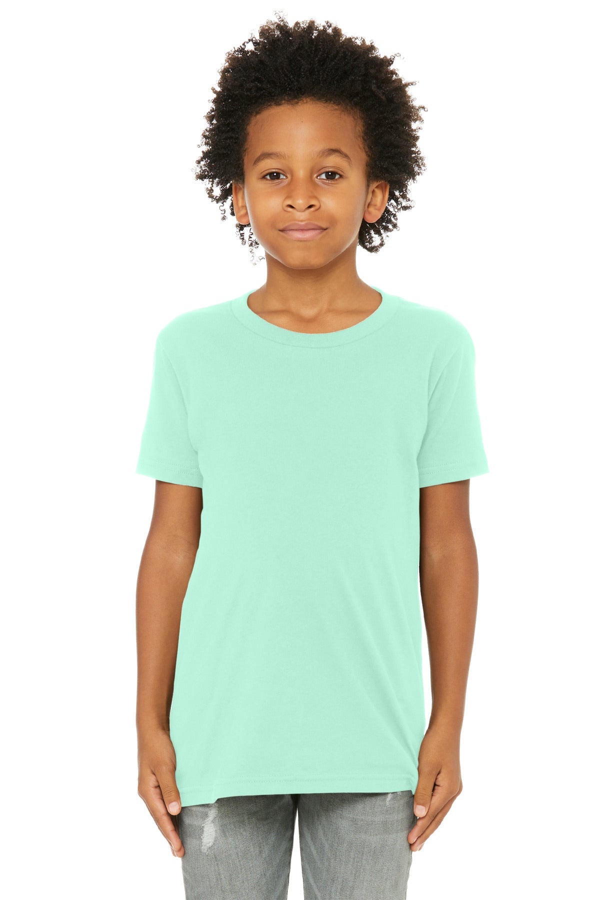 Custom Embroidery or DTF Print - BELLA+CANVAS  ®  Youth Jersey Short Sleeve Tee. BC3001Y