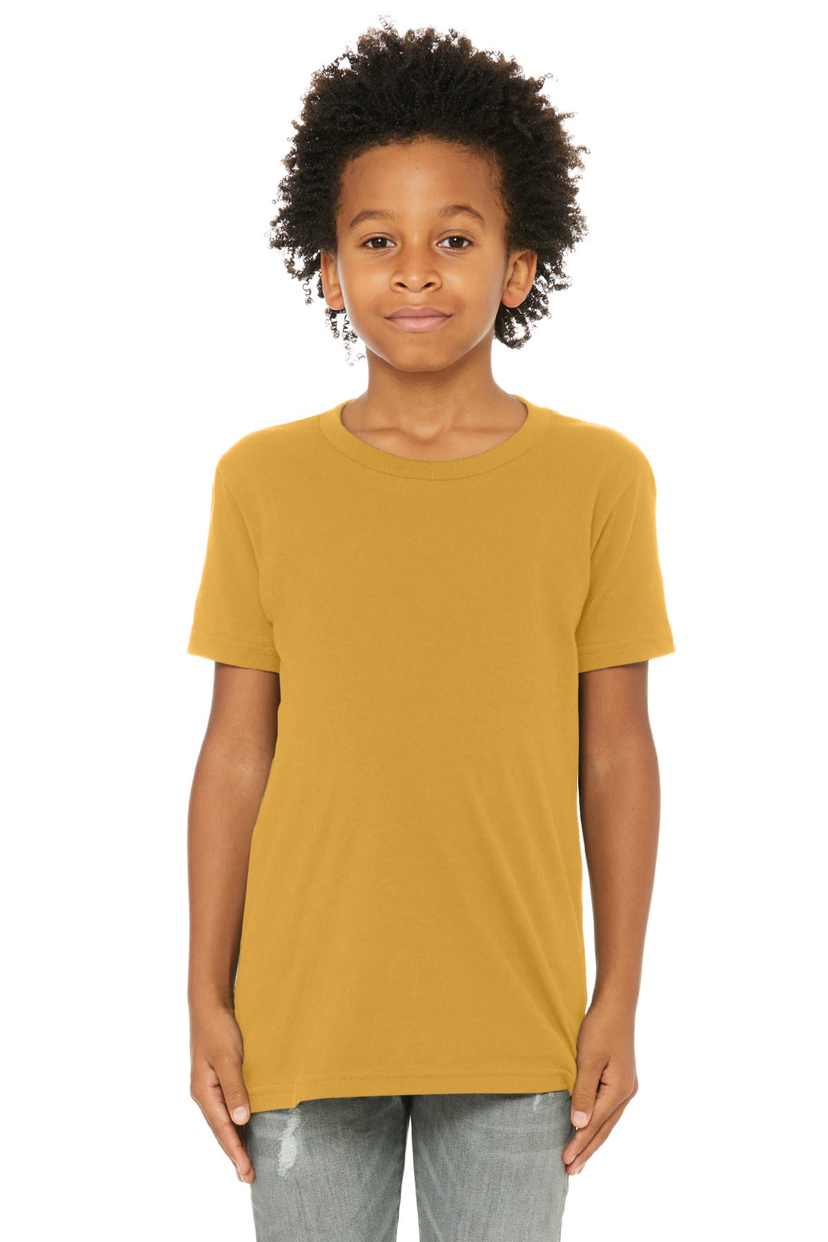 Custom Embroidery or DTF Print - BELLA+CANVAS  ®  Youth Jersey Short Sleeve Tee. BC3001Y