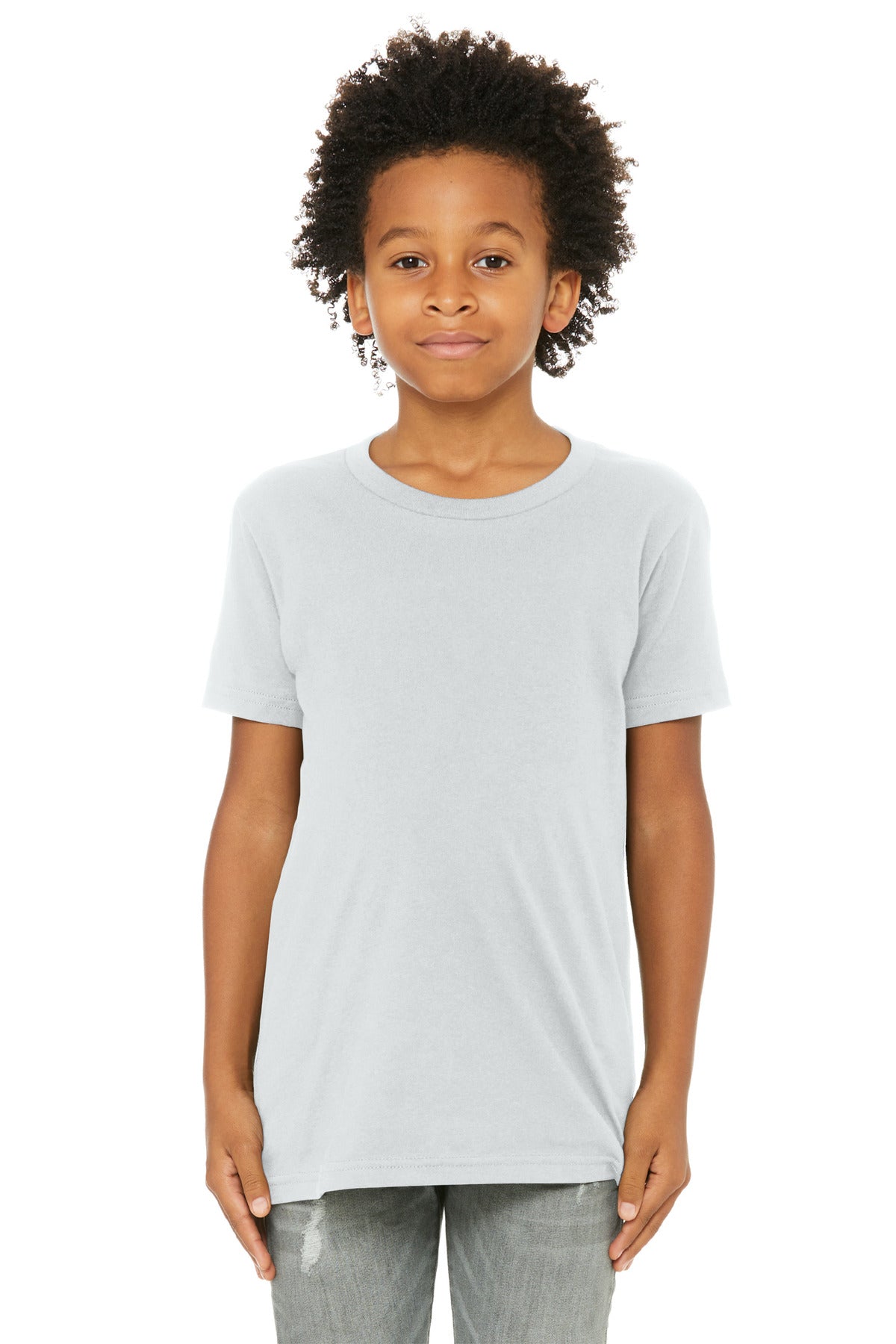 Custom Embroidery or DTF Print - BELLA+CANVAS  ®  Youth Jersey Short Sleeve Tee. BC3001Y