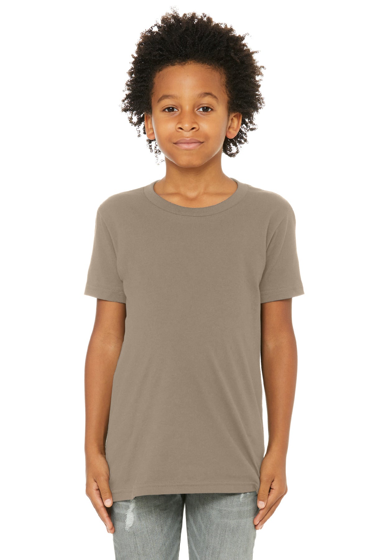 Custom Embroidery or DTF Print - BELLA+CANVAS  ®  Youth Jersey Short Sleeve Tee. BC3001Y