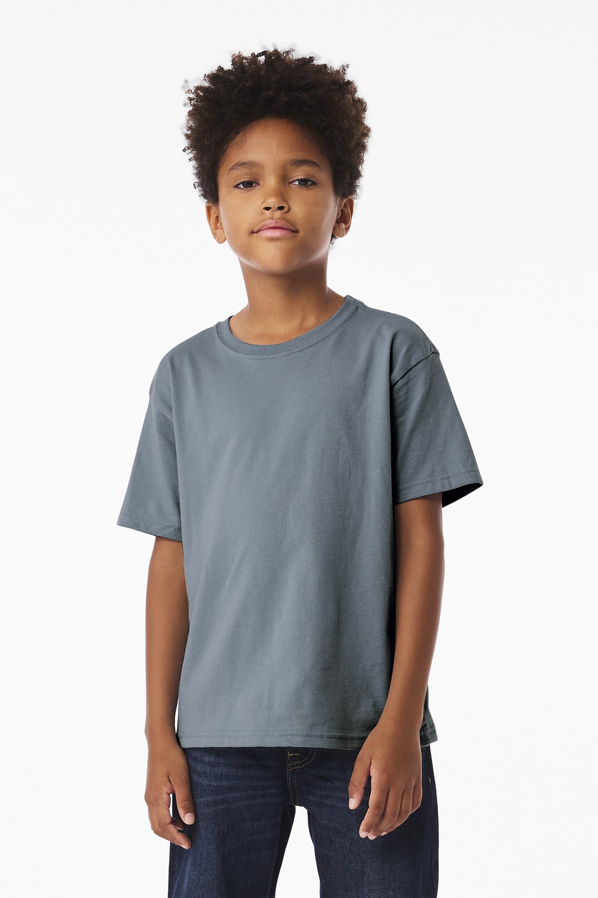 Custom Embroidery or DTF Print - BELLA+CANVAS ®  Youth 6-Ounce Heavyweight Tee BC3010Y