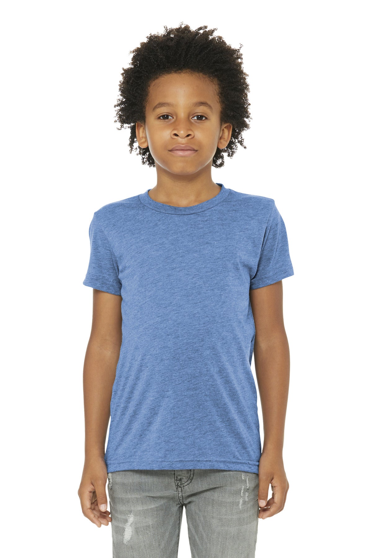 Custom Embroidery or DTF Print - BELLA+CANVAS  ®  Youth Triblend Short Sleeve Tee. BC3413Y