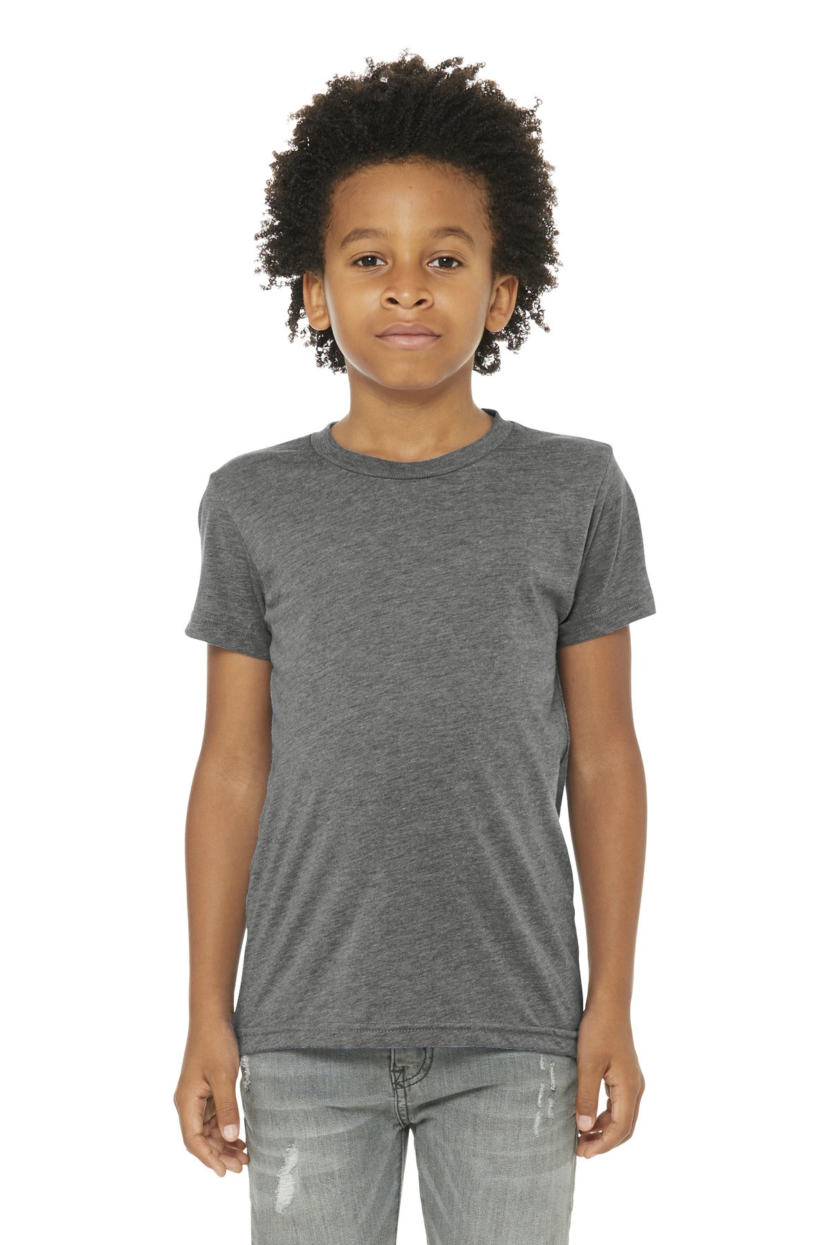 Custom Embroidery or DTF Print - BELLA+CANVAS  ®  Youth Triblend Short Sleeve Tee. BC3413Y