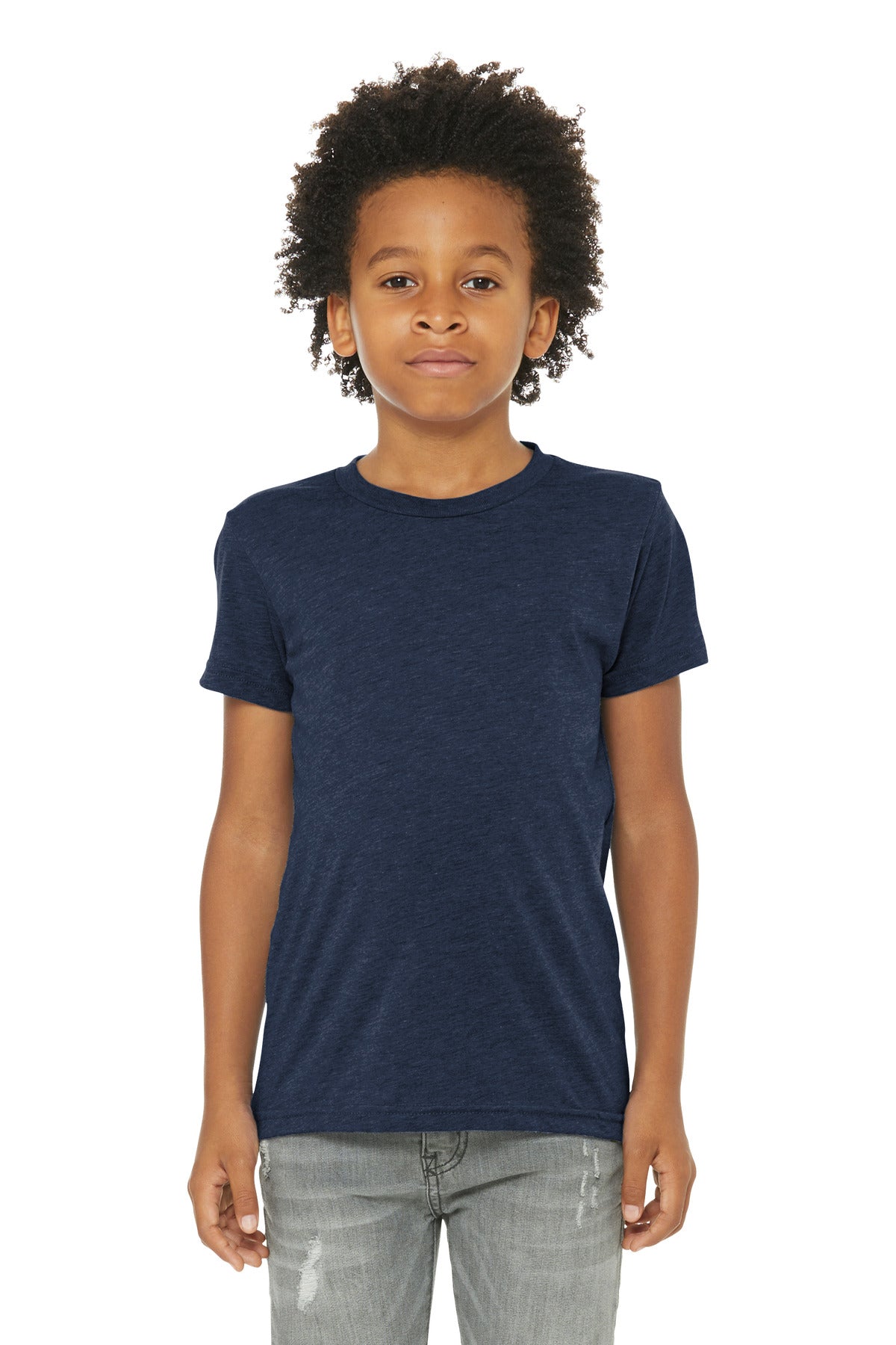 Custom Embroidery or DTF Print - BELLA+CANVAS  ®  Youth Triblend Short Sleeve Tee. BC3413Y