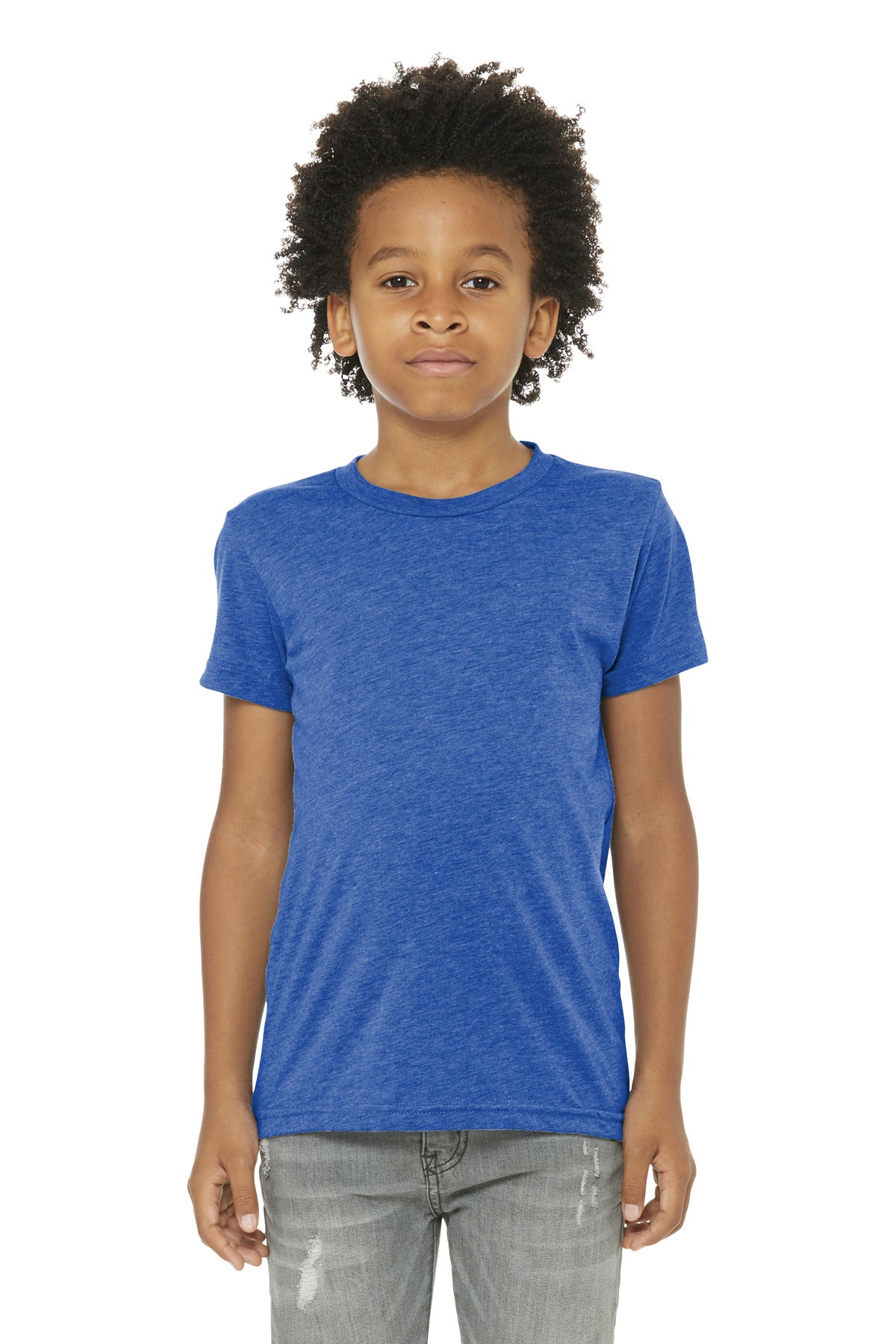 Custom Embroidery or DTF Print - BELLA+CANVAS  ®  Youth Triblend Short Sleeve Tee. BC3413Y