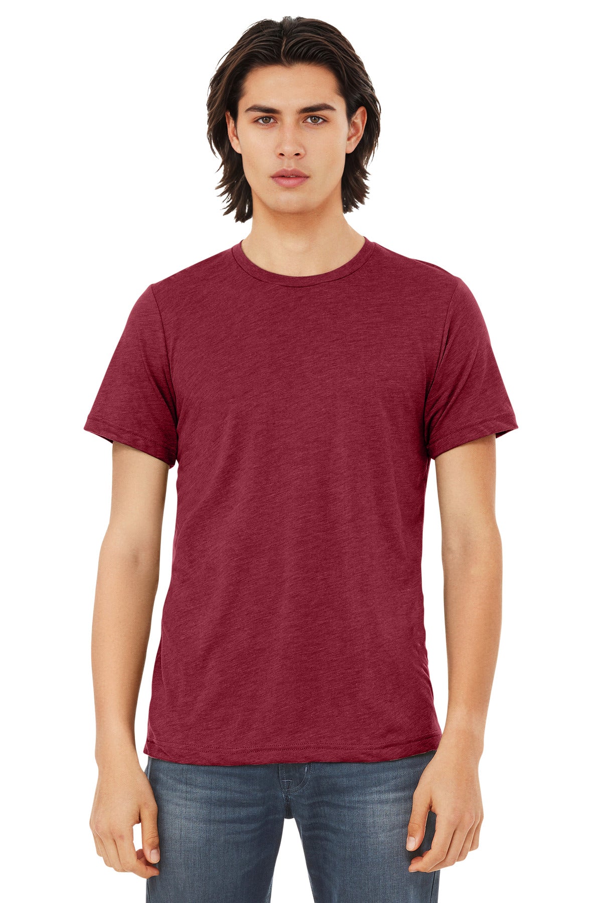 Custom Embroidery or DTF Print - BELLA+CANVAS  ®  Unisex Triblend Short Sleeve Tee. BC3413
