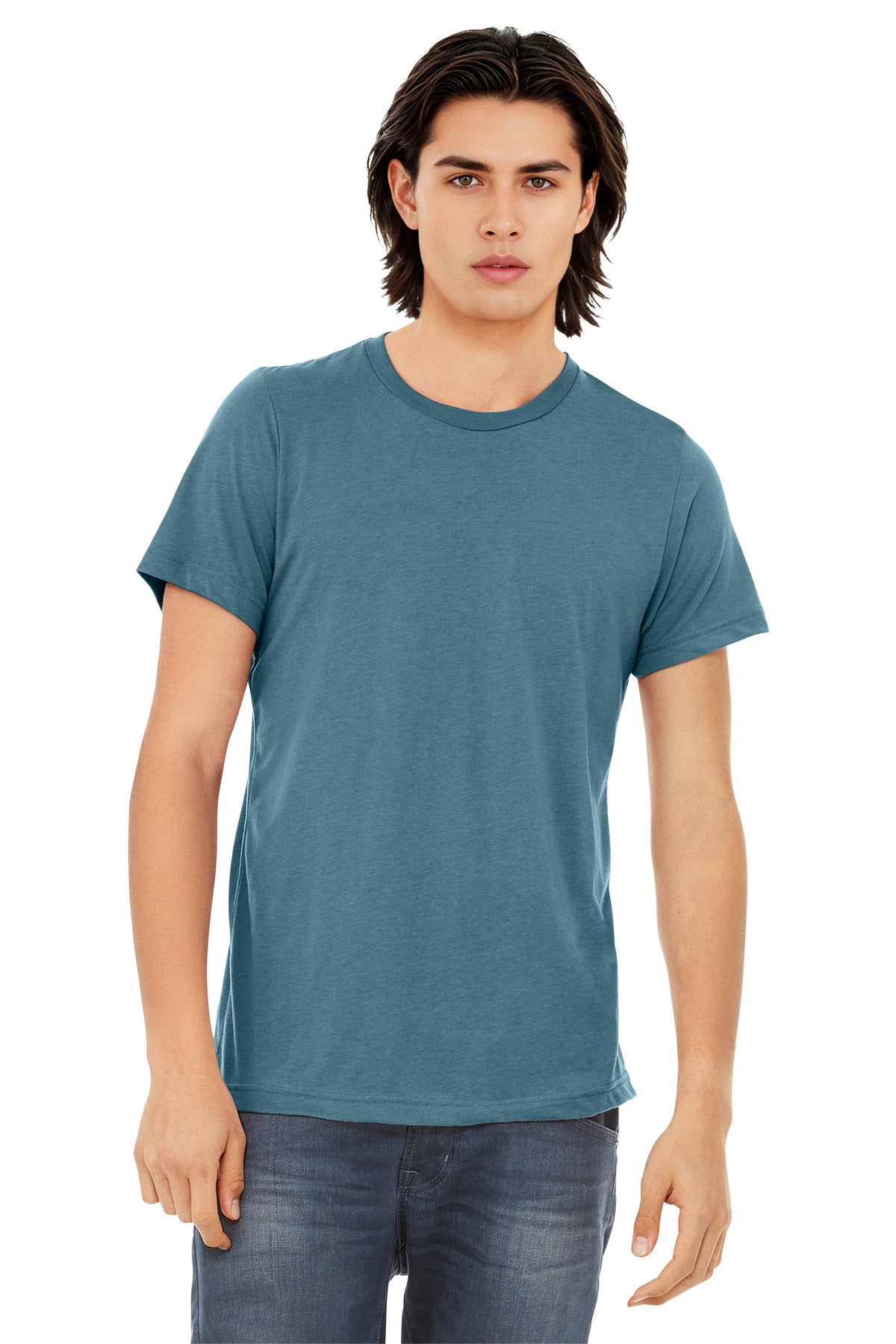 Custom Embroidery or DTF Print - BELLA+CANVAS  ®  Unisex Triblend Short Sleeve Tee. BC3413