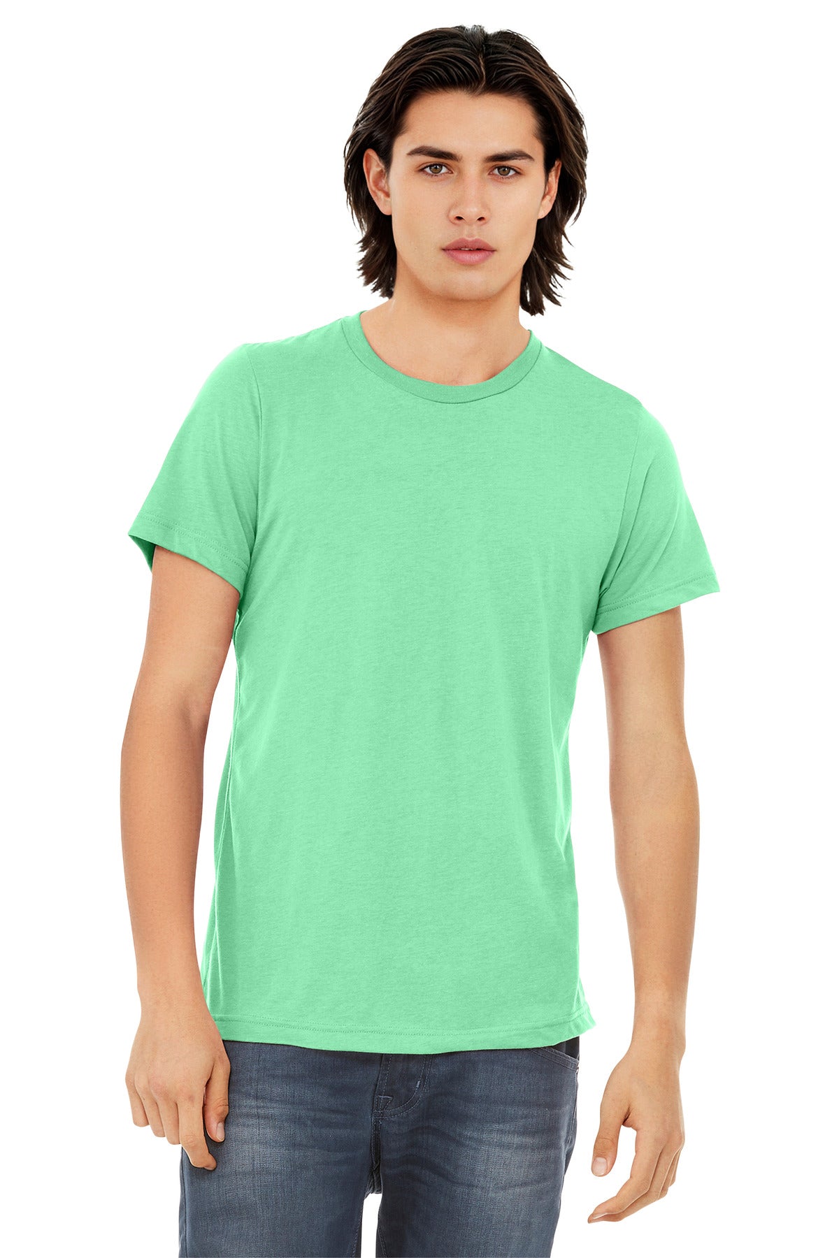 Custom Embroidery or DTF Print - BELLA+CANVAS  ®  Unisex Triblend Short Sleeve Tee. BC3413