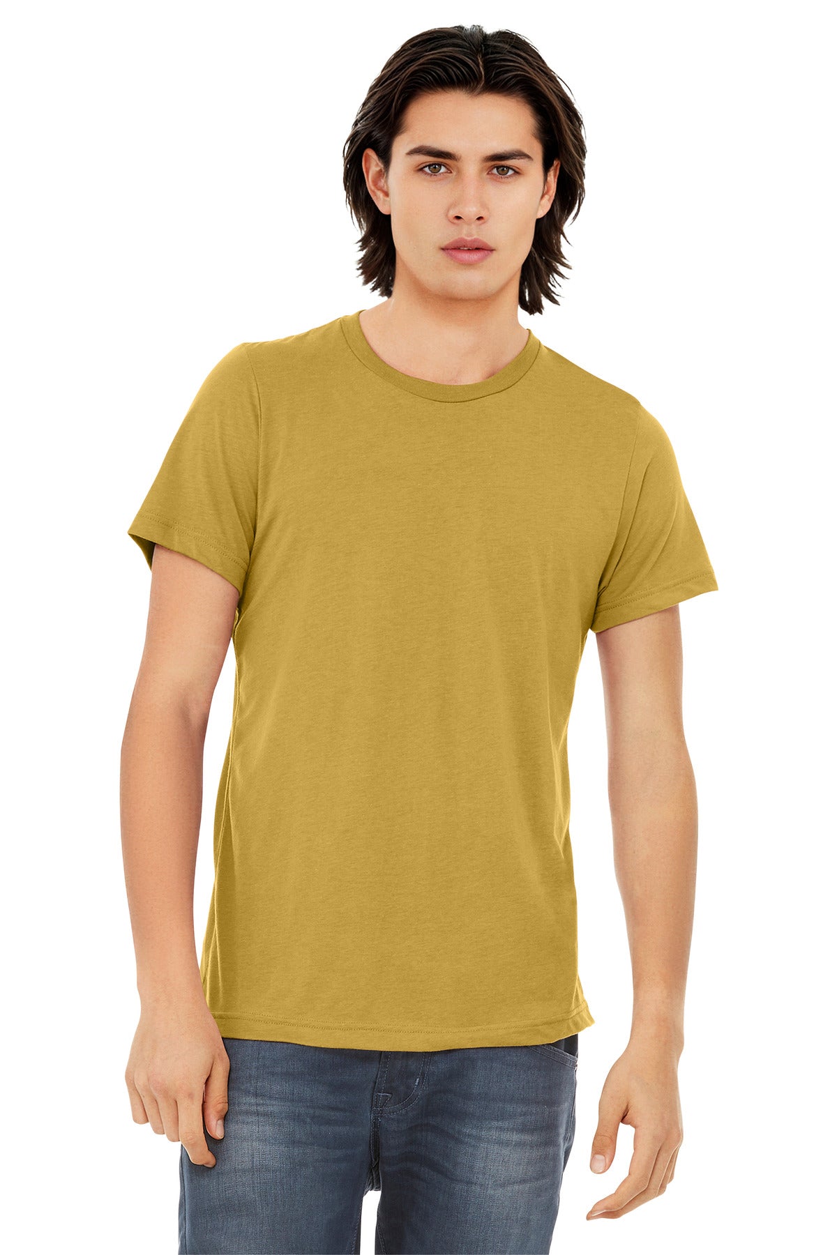 Custom Embroidery or DTF Print - BELLA+CANVAS  ®  Unisex Triblend Short Sleeve Tee. BC3413