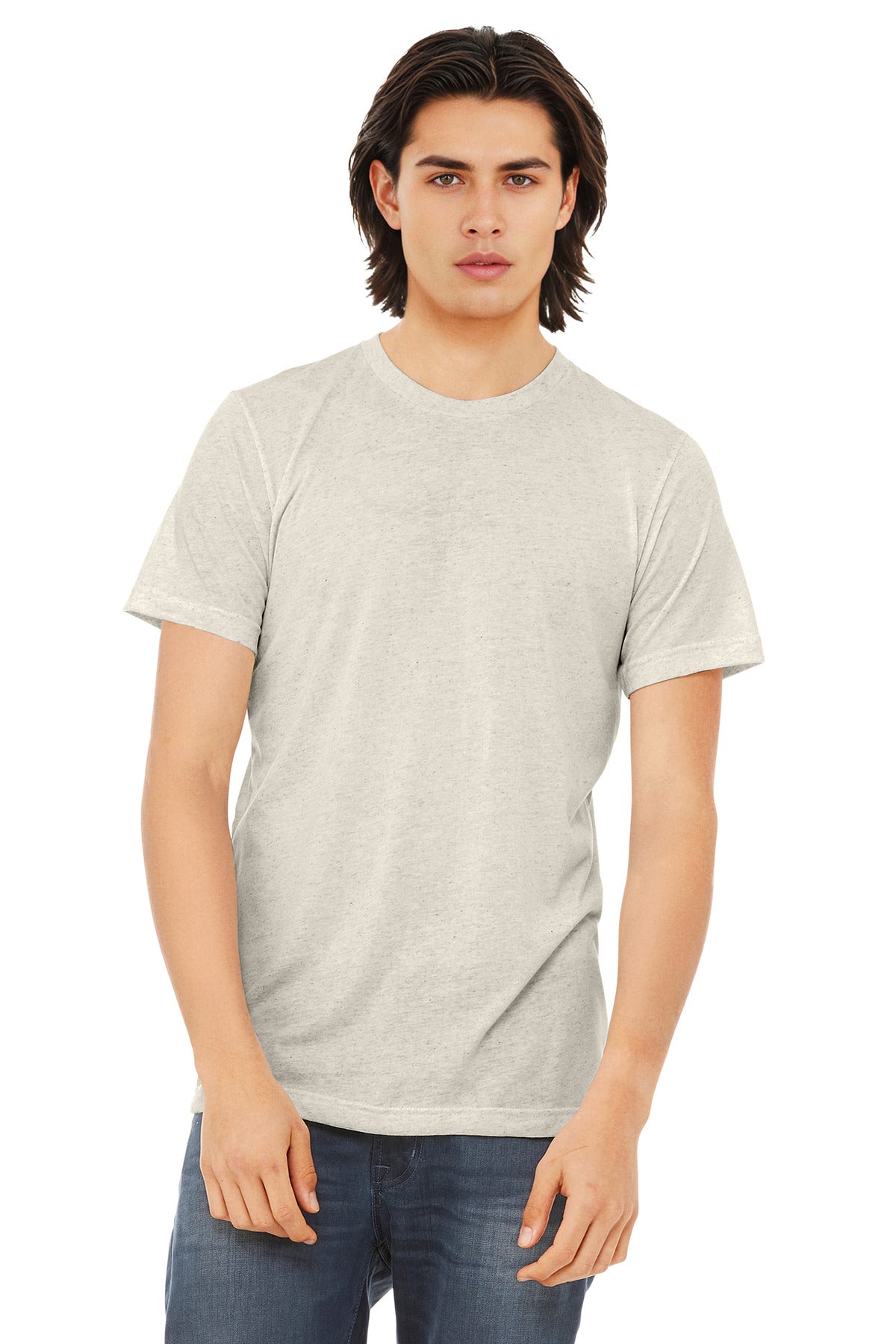 Custom Embroidery or DTF Print - BELLA+CANVAS  ®  Unisex Triblend Short Sleeve Tee. BC3413