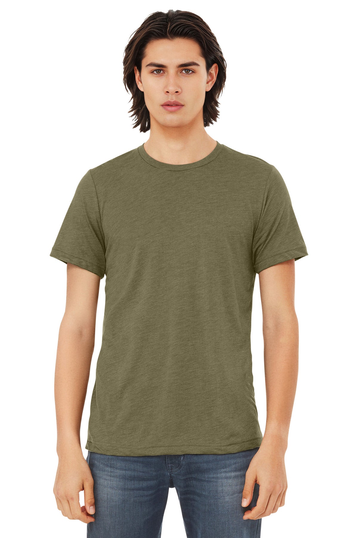 Custom Embroidery or DTF Print - BELLA+CANVAS  ®  Unisex Triblend Short Sleeve Tee. BC3413