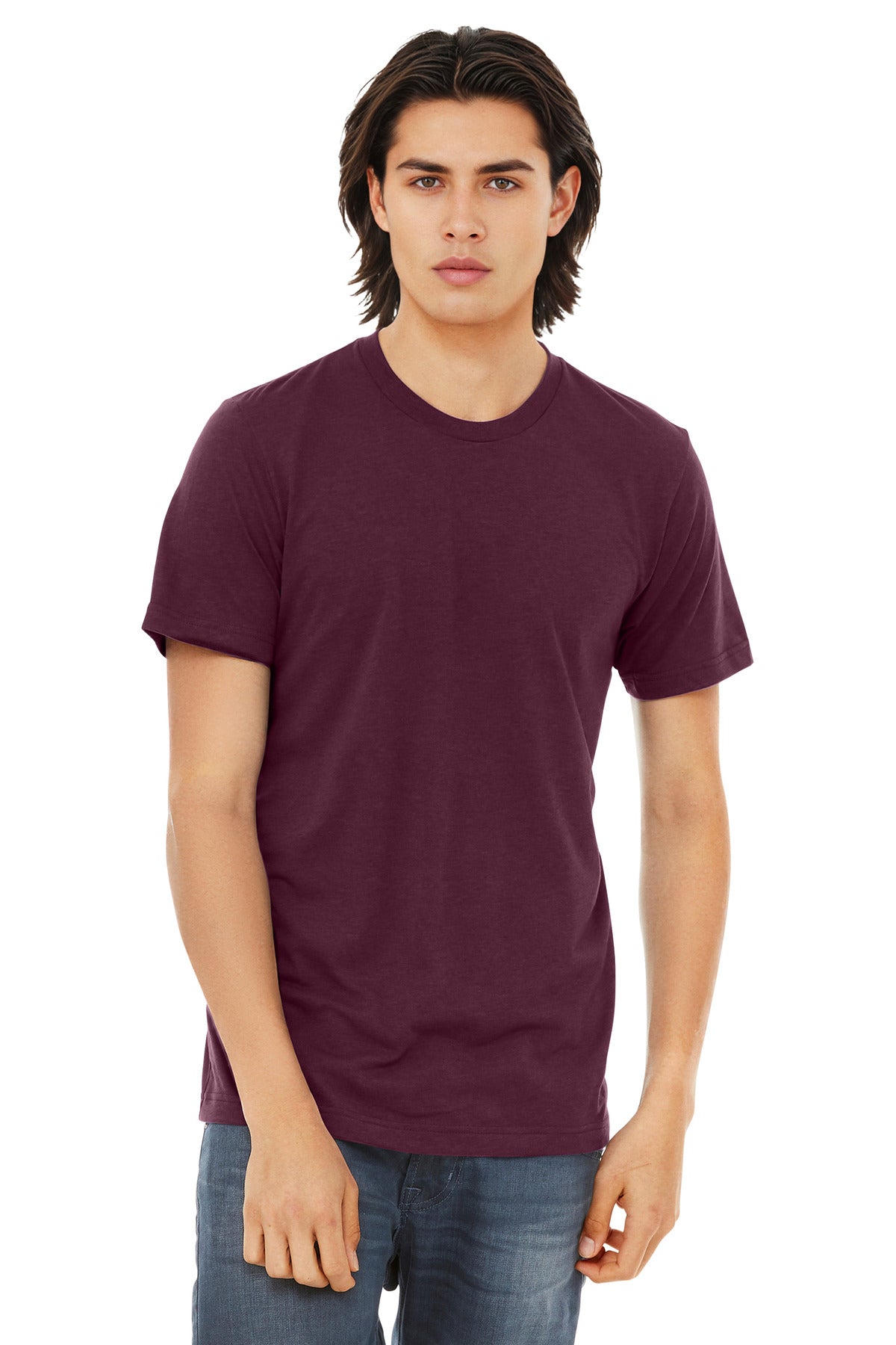 Custom Embroidery or DTF Print - BELLA+CANVAS  ®  Unisex Triblend Short Sleeve Tee. BC3413
