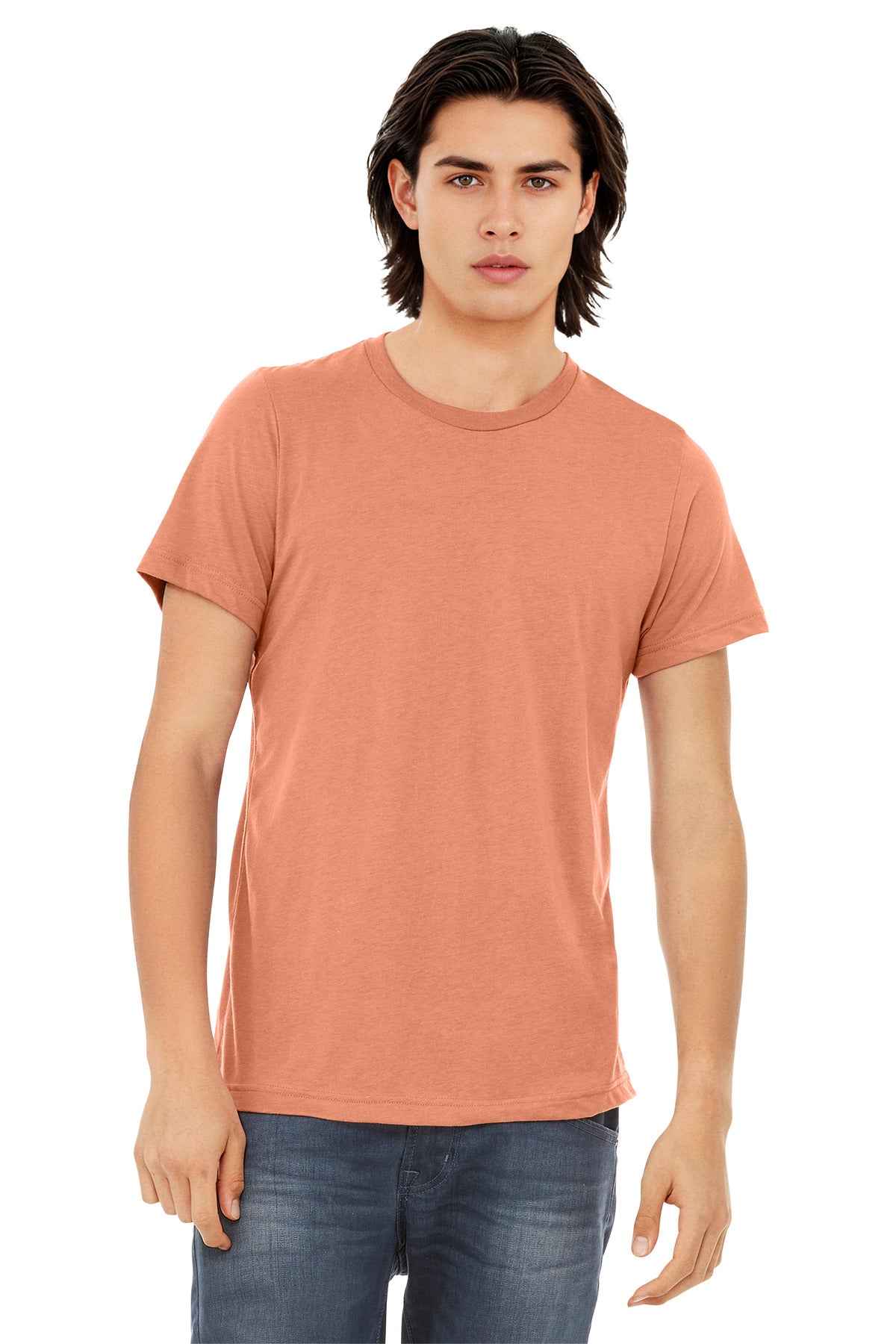 Custom Embroidery or DTF Print - BELLA+CANVAS  ®  Unisex Triblend Short Sleeve Tee. BC3413