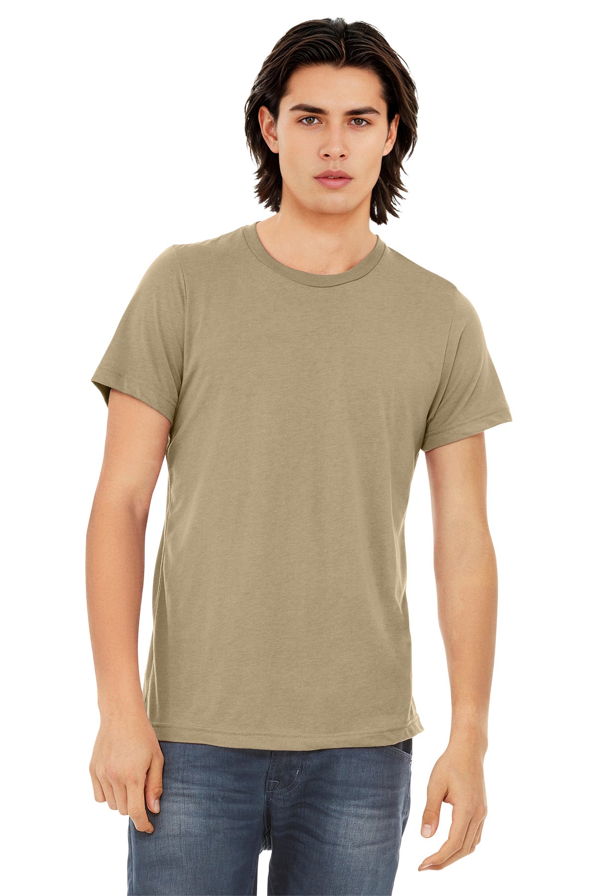 Custom Embroidery or DTF Print - BELLA+CANVAS  ®  Unisex Triblend Short Sleeve Tee. BC3413