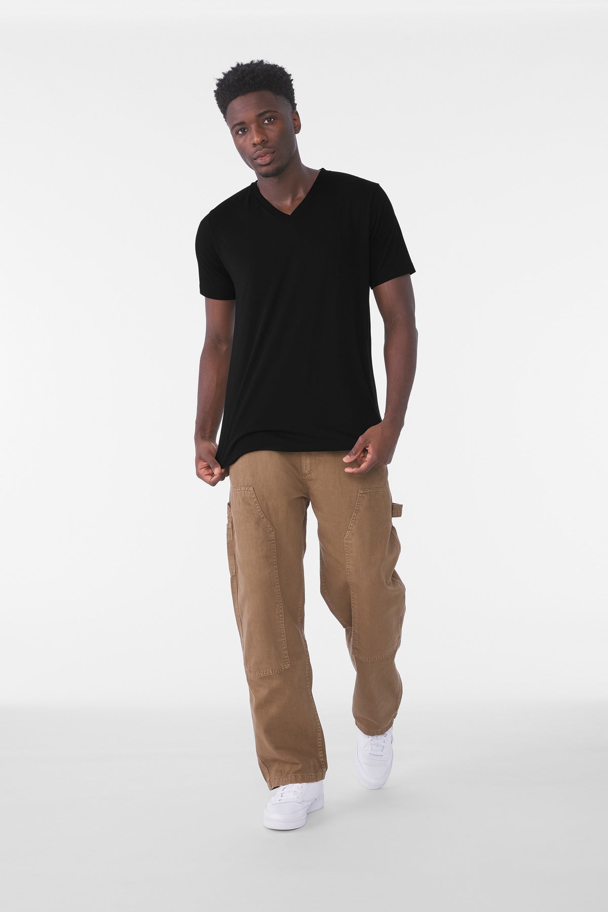 Custom Embroidery or DTF Print -  DISCONTINUED  BELLA+CANVAS  ®  Unisex Triblend Short Sleeve V-Neck Tee. BC3415