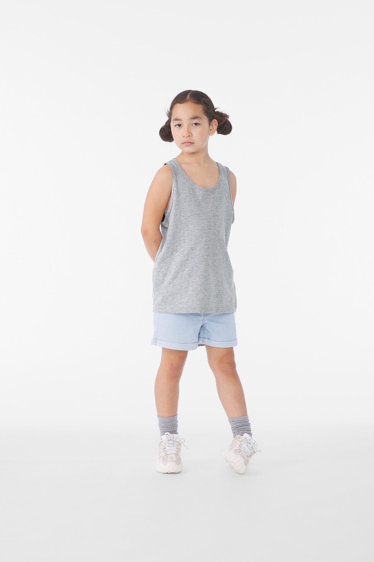 Custom Embroidery or DTF Print - BELLA+CANVAS ®  Youth Heather CVC Tank BC3480YCVC
