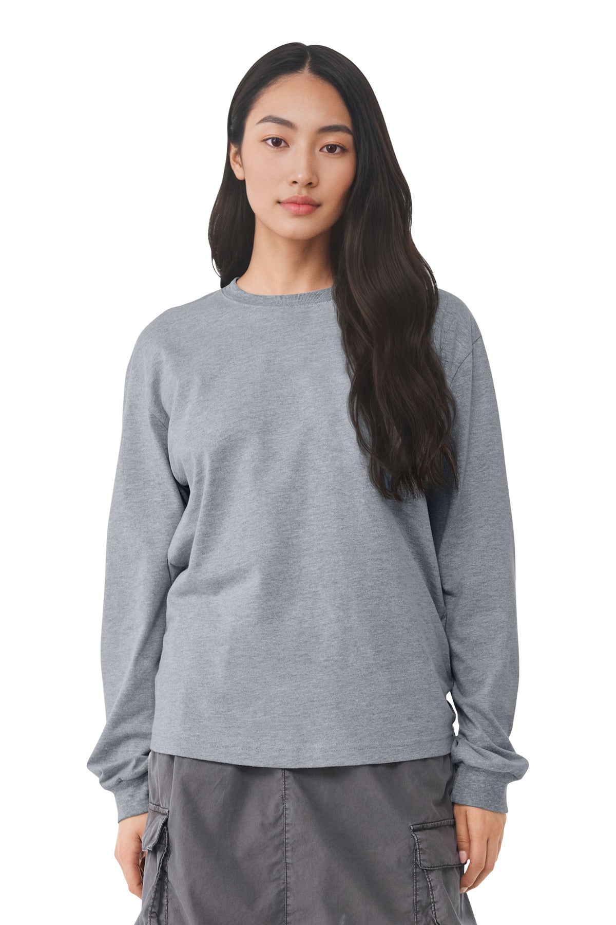 Custom Embroidery or DTF Print - BELLA+CANVAS ®  Unisex 6-Ounce Heavyweight Long Sleeve Tee BC3511