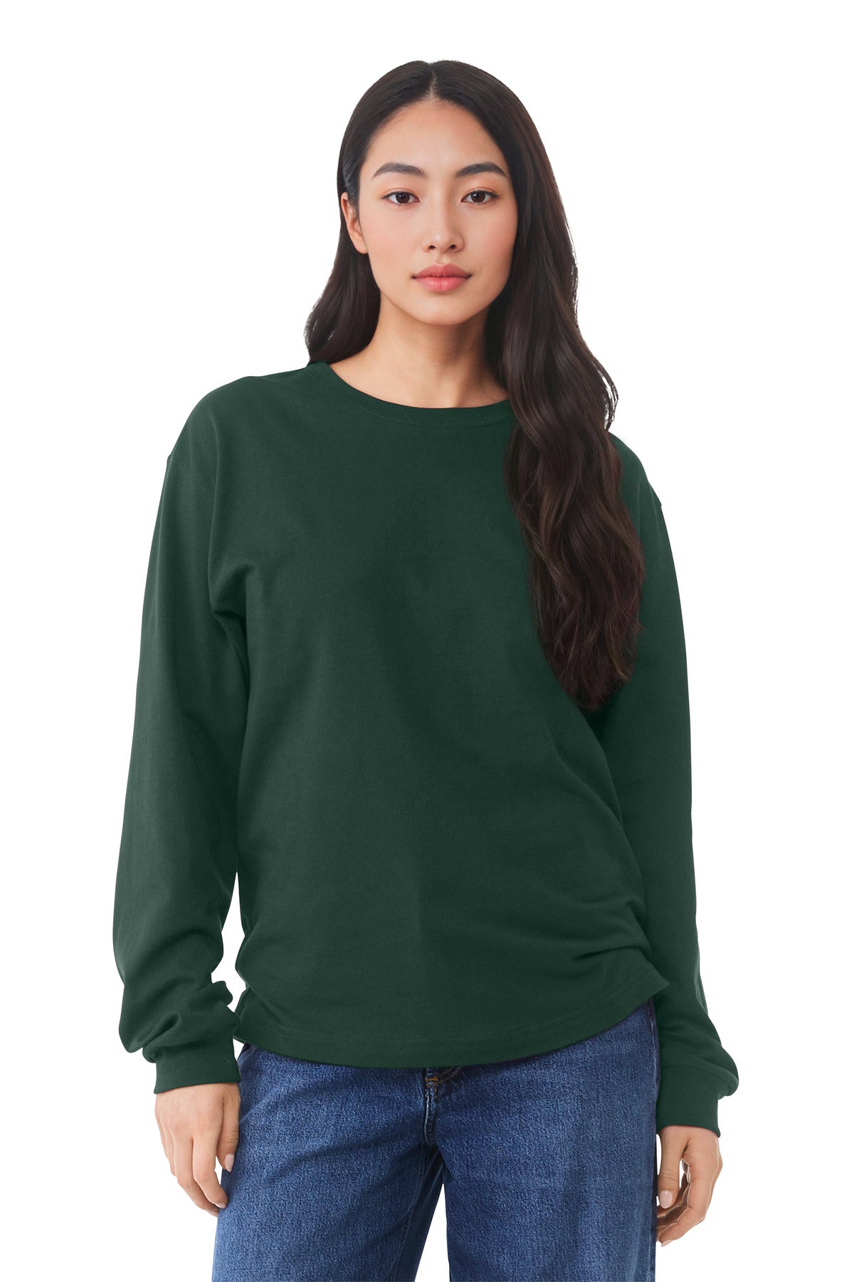 Custom Embroidery or DTF Print - BELLA+CANVAS ®  Unisex 6-Ounce Heavyweight Long Sleeve Tee BC3511