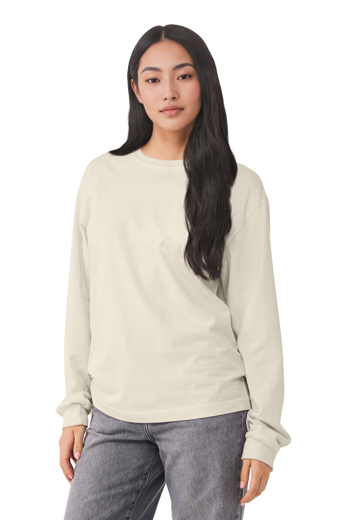 Custom Embroidery or DTF Print - BELLA+CANVAS ®  Unisex 6-Ounce Heavyweight Long Sleeve Tee BC3511