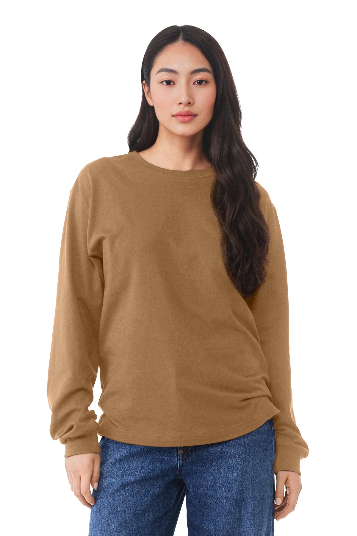 Custom Embroidery or DTF Print - BELLA+CANVAS ®  Unisex 6-Ounce Heavyweight Long Sleeve Tee BC3511