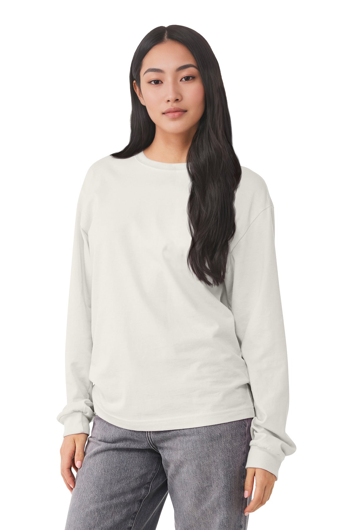 Custom Embroidery or DTF Print - BELLA+CANVAS ®  Unisex 6-Ounce Heavyweight Long Sleeve Tee BC3511