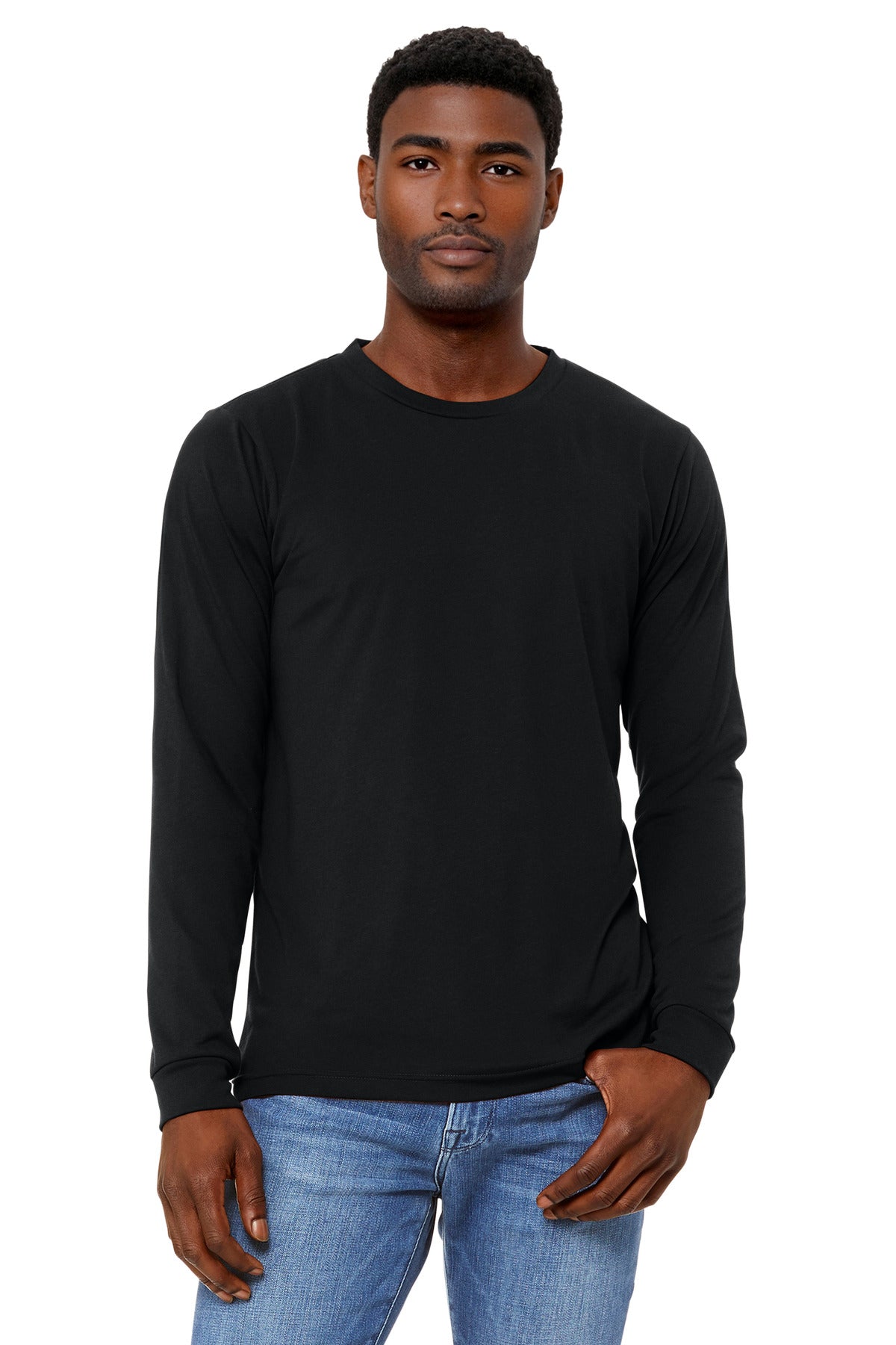 Custom Embroidery or DTF Print - BELLA+CANVAS ®  Unisex Triblend Long Sleeve Tee BC3513
