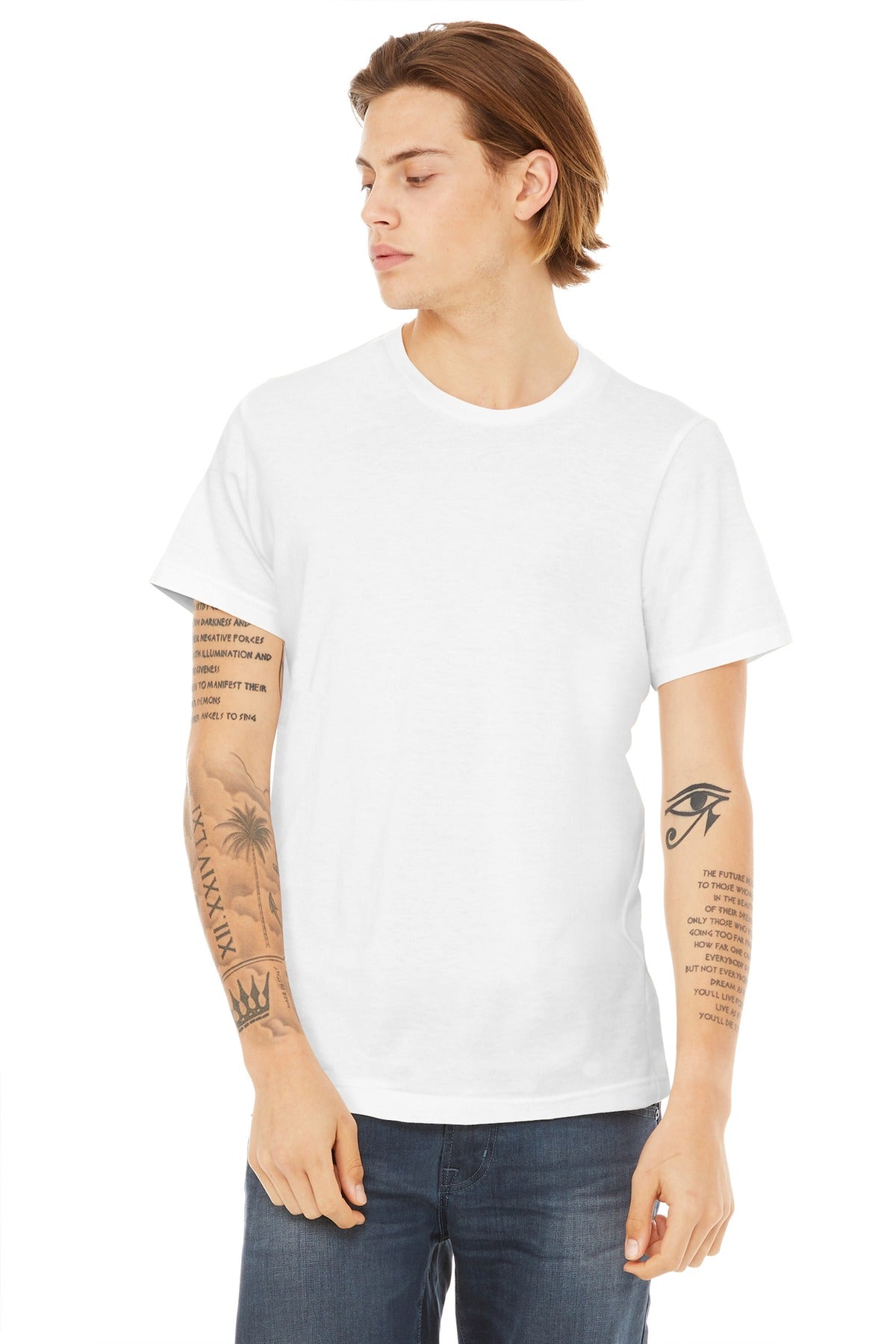 Custom Embroidery or DTF Print - BELLA+CANVAS  ®  Unisex Poly-Cotton Short Sleeve Tee. BC3650