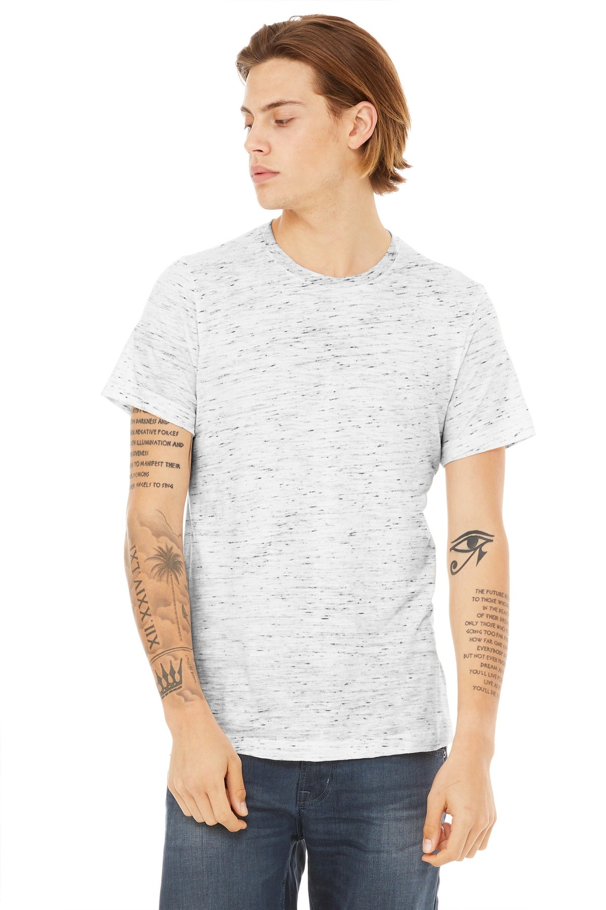 Custom Embroidery or DTF Print - BELLA+CANVAS  ®  Unisex Poly-Cotton Short Sleeve Tee. BC3650