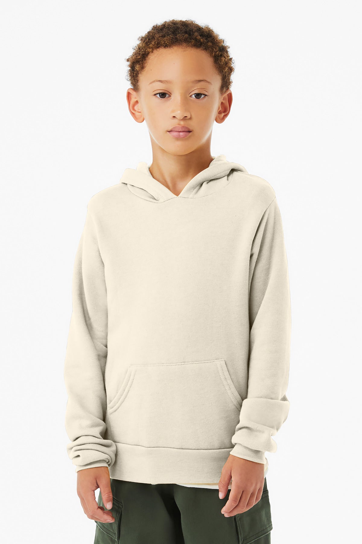Custom Embroidery or DTF Print - BELLA+CANVAS  ®  Youth Sponge Fleece Pullover Hoodie BC3719Y