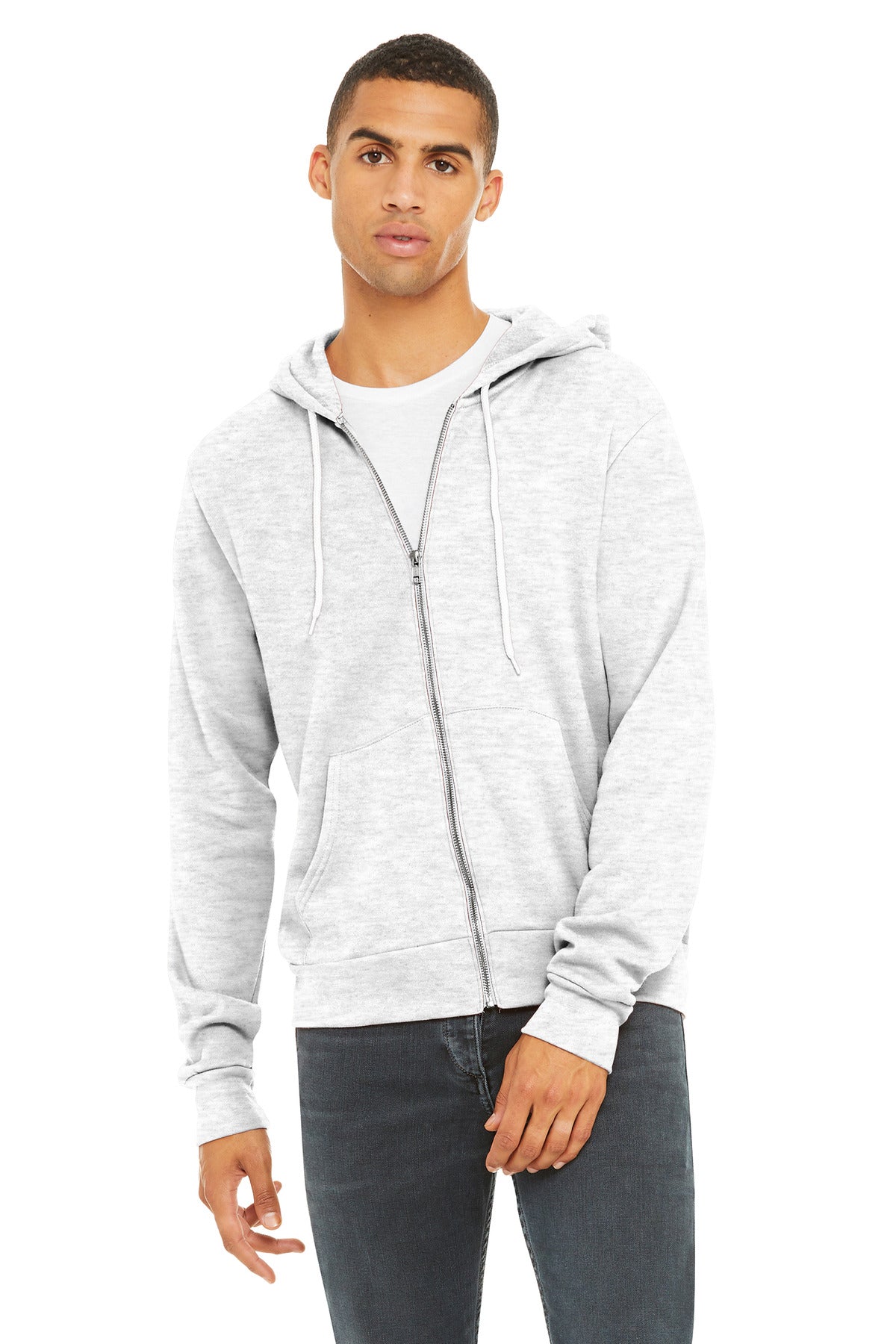Custom Embroidery or DTF Print - BELLA+CANVAS  ®  Unisex Sponge Fleece Full-Zip Hoodie. BC3739