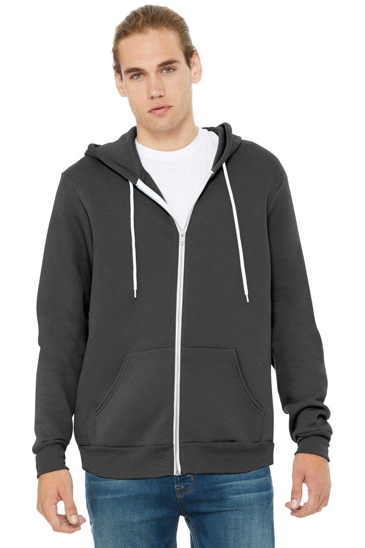 Custom Embroidery or DTF Print - BELLA+CANVAS  ®  Unisex Sponge Fleece Full-Zip Hoodie. BC3739