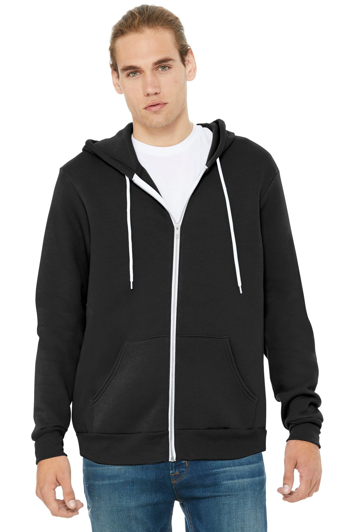 Custom Embroidery or DTF Print - BELLA+CANVAS  ®  Unisex Sponge Fleece Full-Zip Hoodie. BC3739