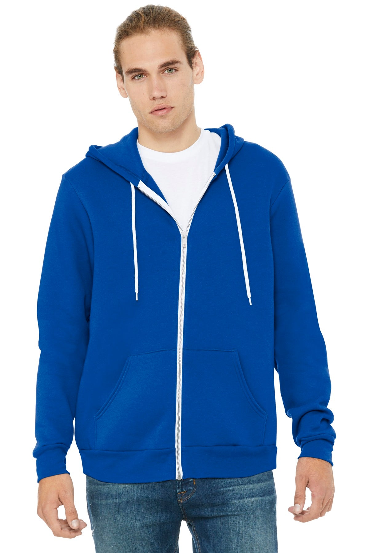 Custom Embroidery or DTF Print - BELLA+CANVAS  ®  Unisex Sponge Fleece Full-Zip Hoodie. BC3739