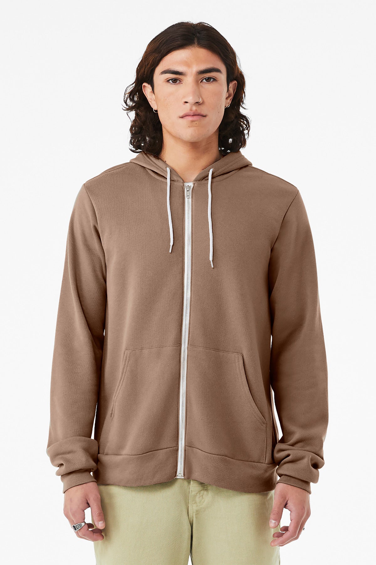 Custom Embroidery or DTF Print - BELLA+CANVAS  ®  Unisex Sponge Fleece Full-Zip Hoodie. BC3739