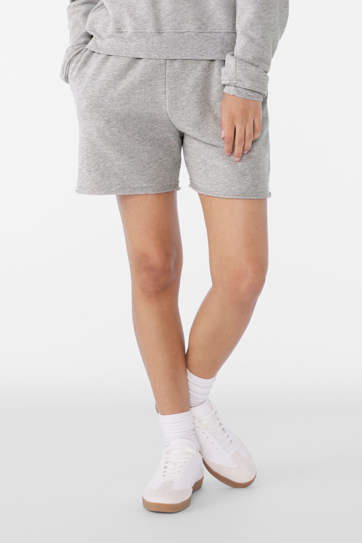 Custom Embroidery or DTF Print - BELLA+CANVAS ®  Women's Cutoff Sweatshort BC3787