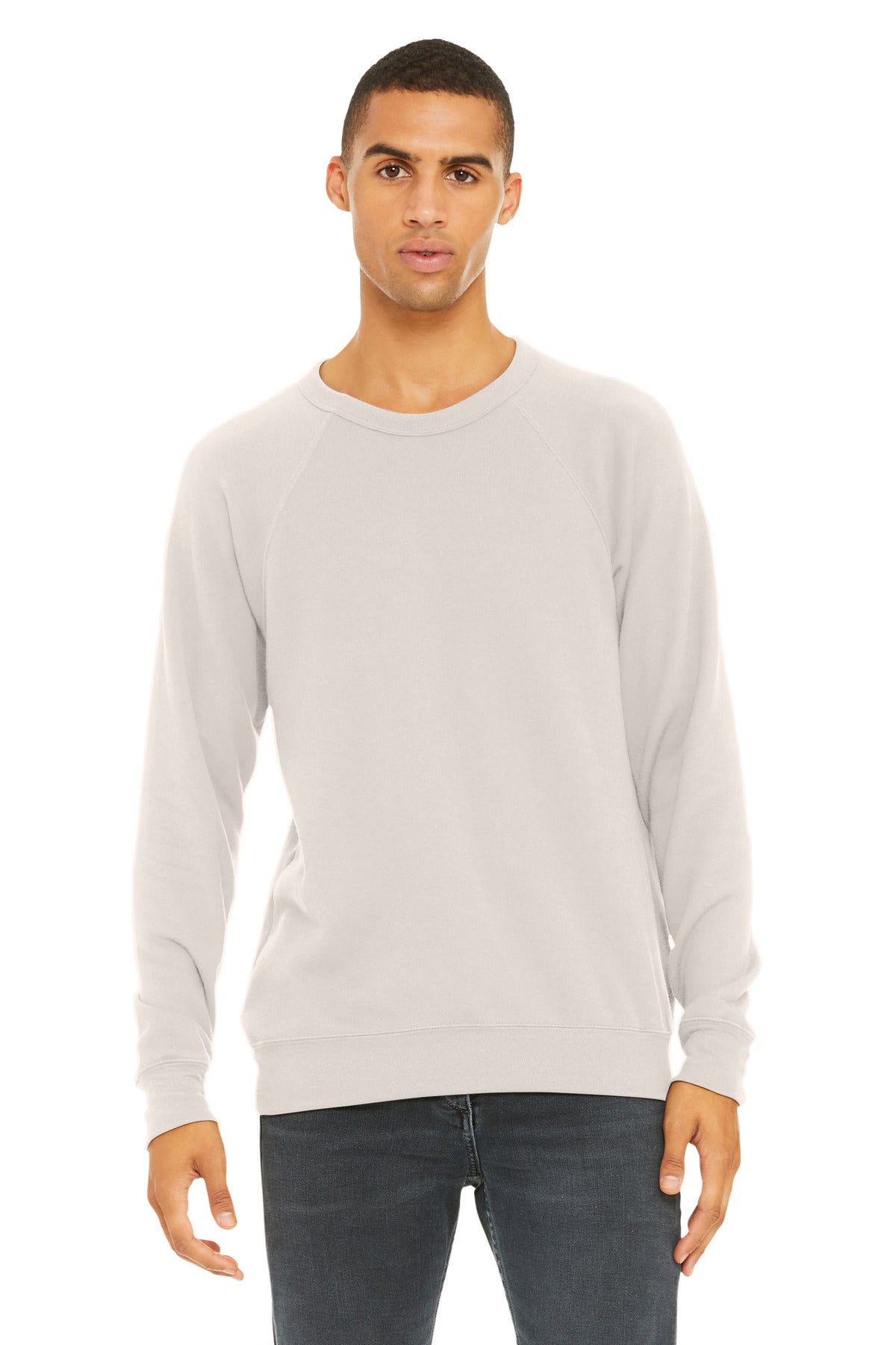 Custom Embroidery or DTF Print - BELLA+CANVAS  ®  Unisex Sponge Fleece Raglan Sweatshirt. BC3901