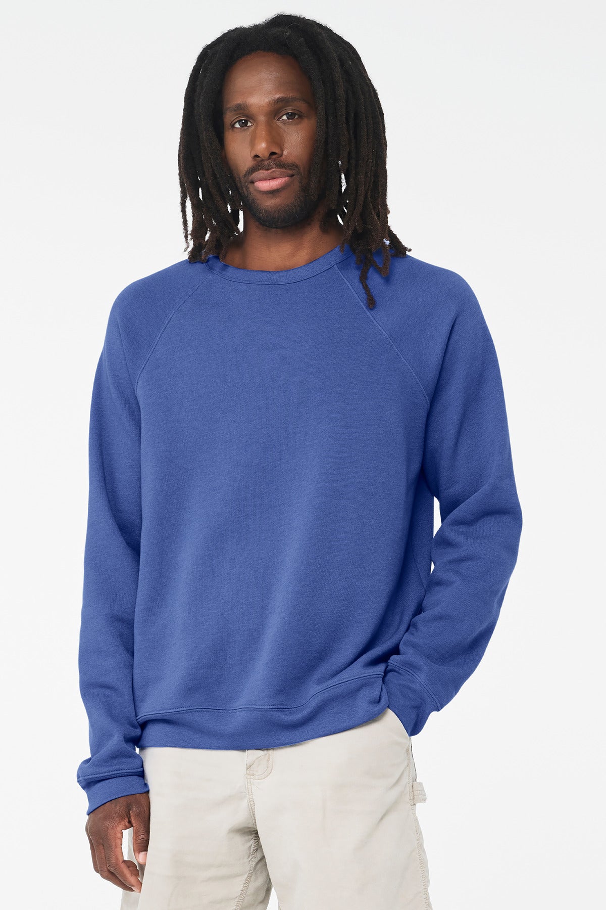 Custom Embroidery or DTF Print - BELLA+CANVAS  ®  Unisex Sponge Fleece Raglan Sweatshirt. BC3901